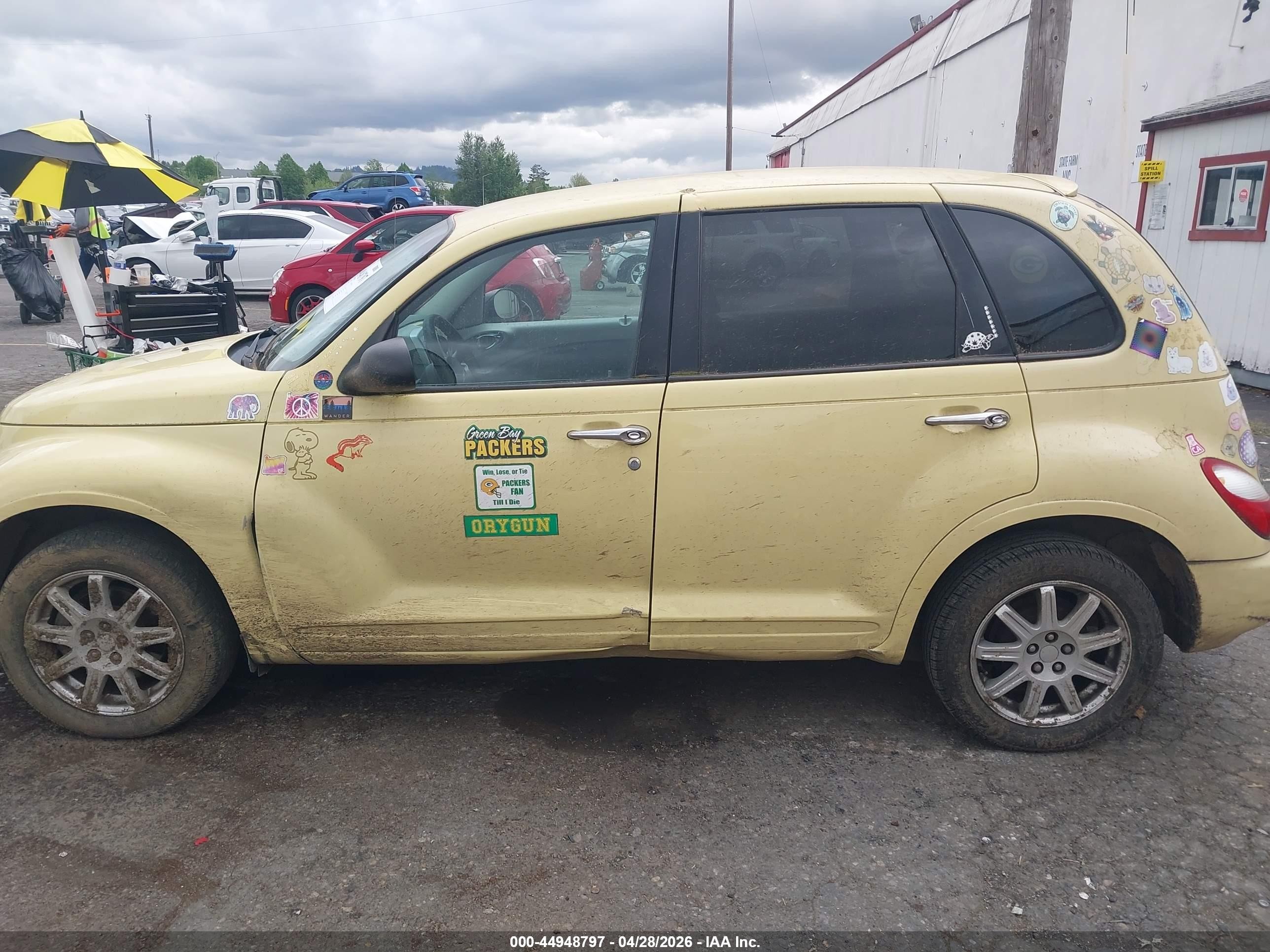 2007 Chrysler Pt Cruiser Touring Yellow vin: 3A4FY58B37T604011