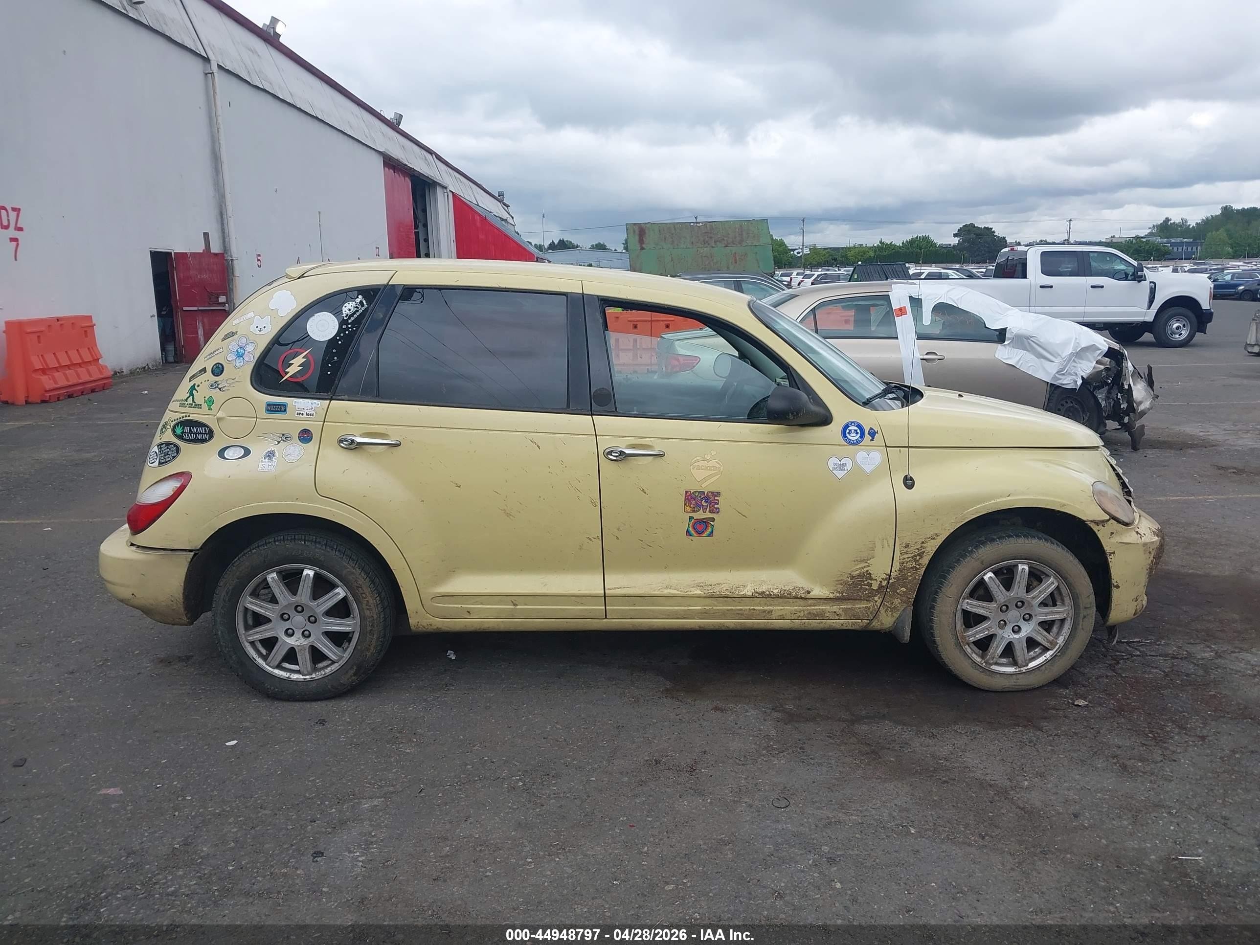 2007 Chrysler Pt Cruiser Touring Yellow vin: 3A4FY58B37T604011