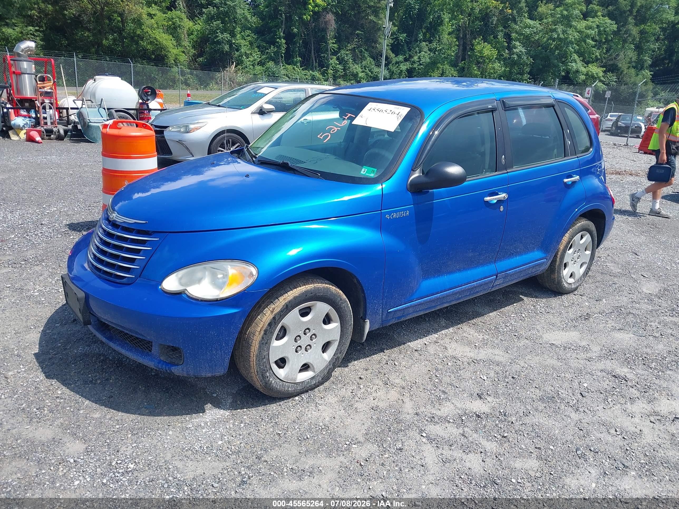 2006 Chrysler Pt Cruiser Touring Blue vin: 3A4FY58B56T202392