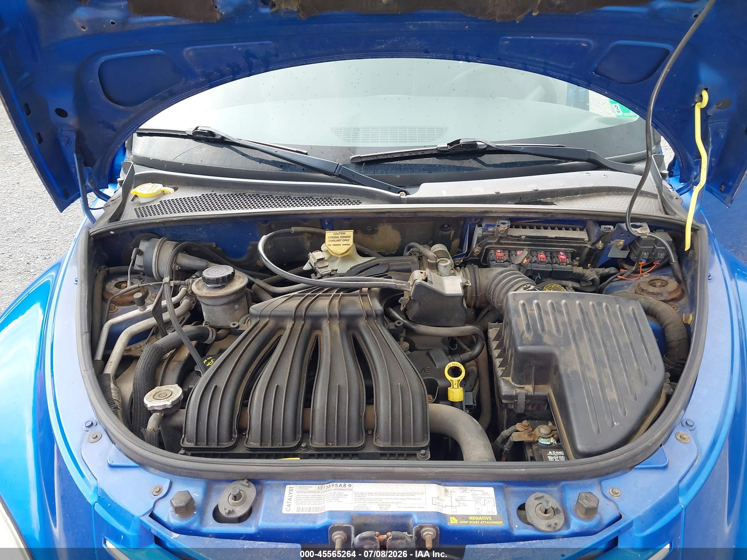 2006 Chrysler Pt Cruiser Touring Blue vin: 3A4FY58B56T202392