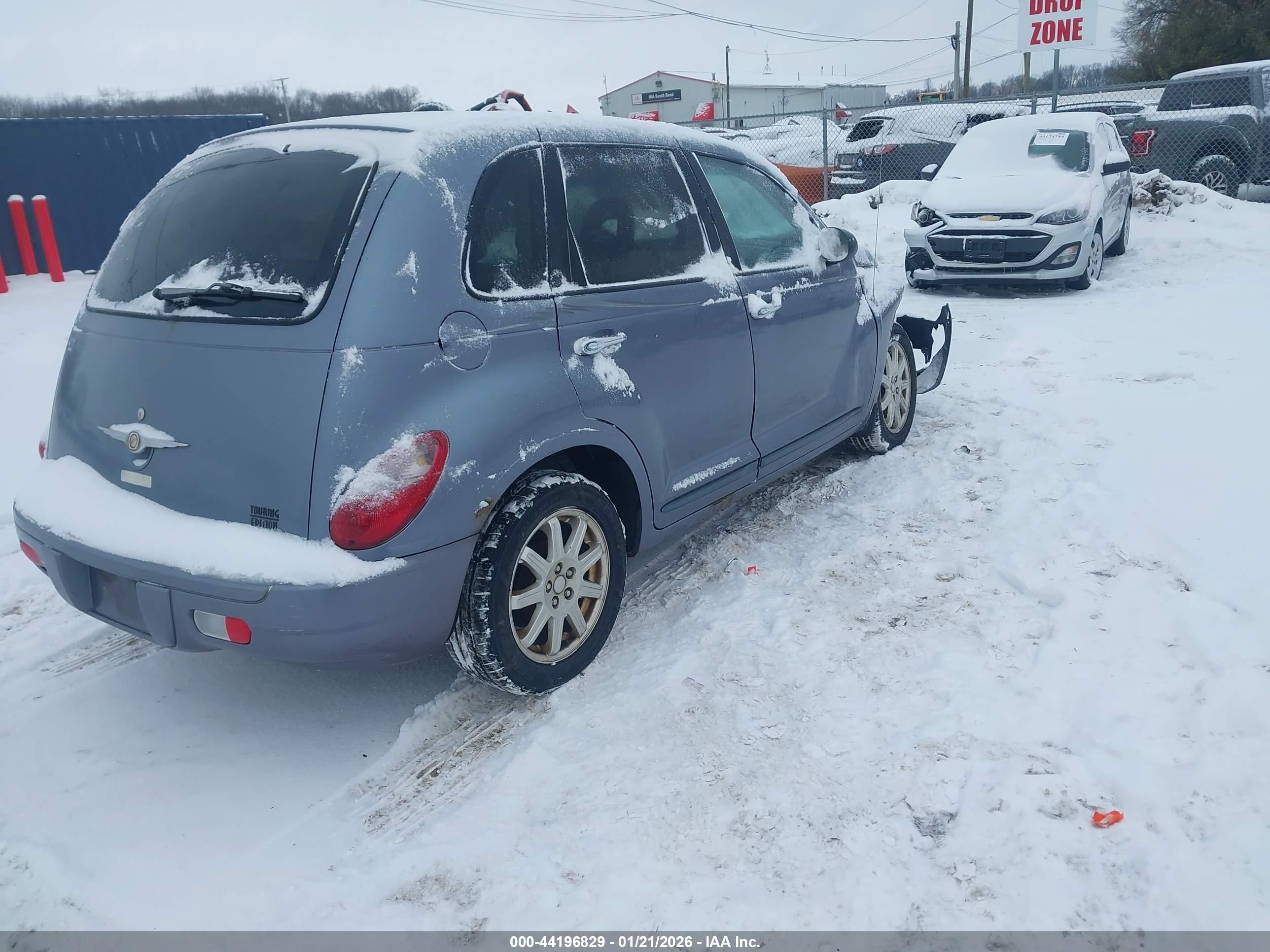 2007 Chrysler Pt Cruiser Touring Blue vin: 3A4FY58B57T567656
