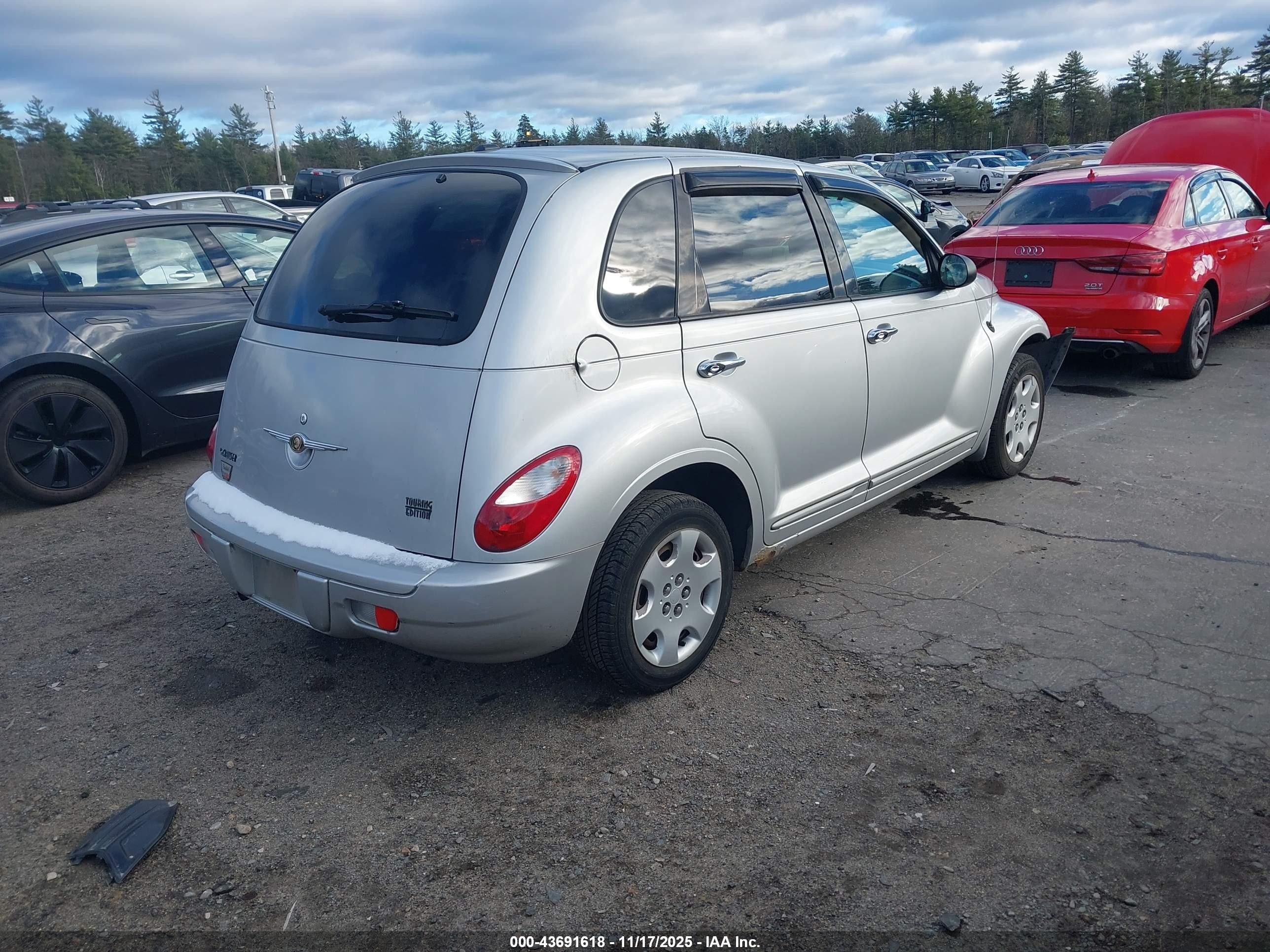 2007 Chrysler Pt Cruiser Touring Серебряный vin: 3A4FY58B67T566578