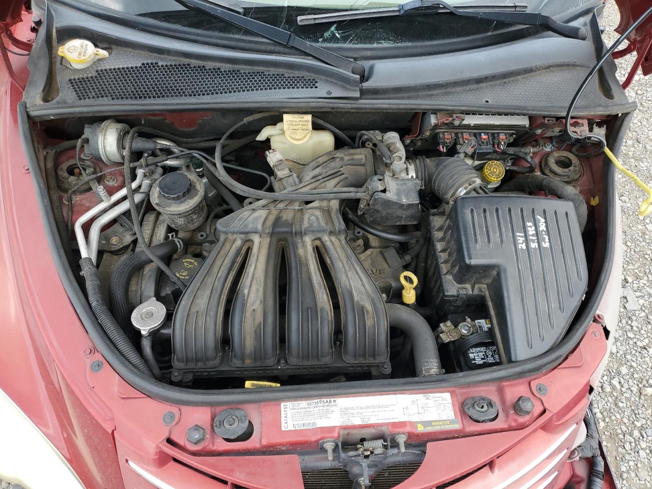 2006 Chrysler Pt Cruiser Touring Burgundy vin: 3A4FY58B76T302476