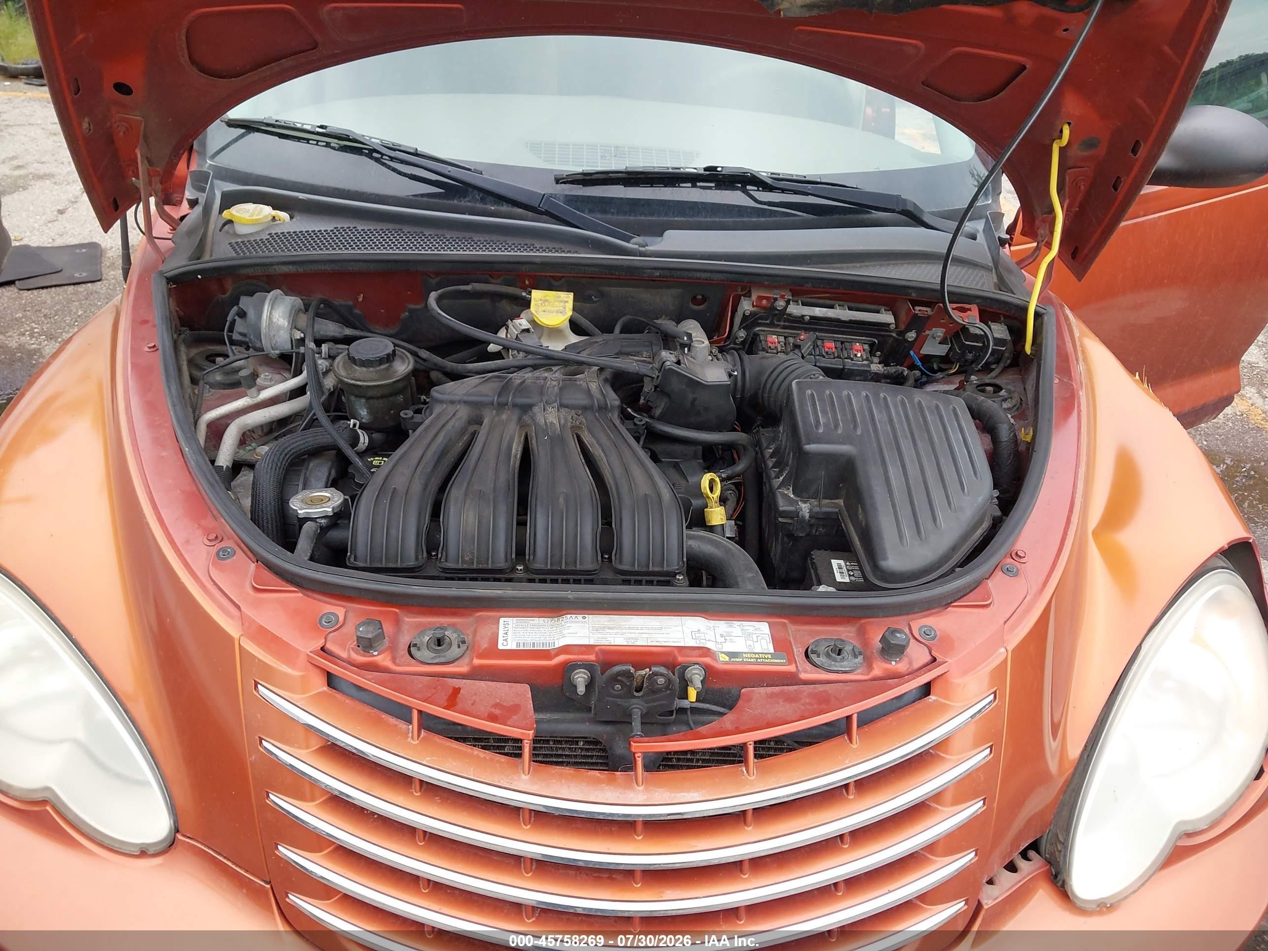 2007 Chrysler Pt Cruiser Touring Orange vin: 3A4FY58B77T583387