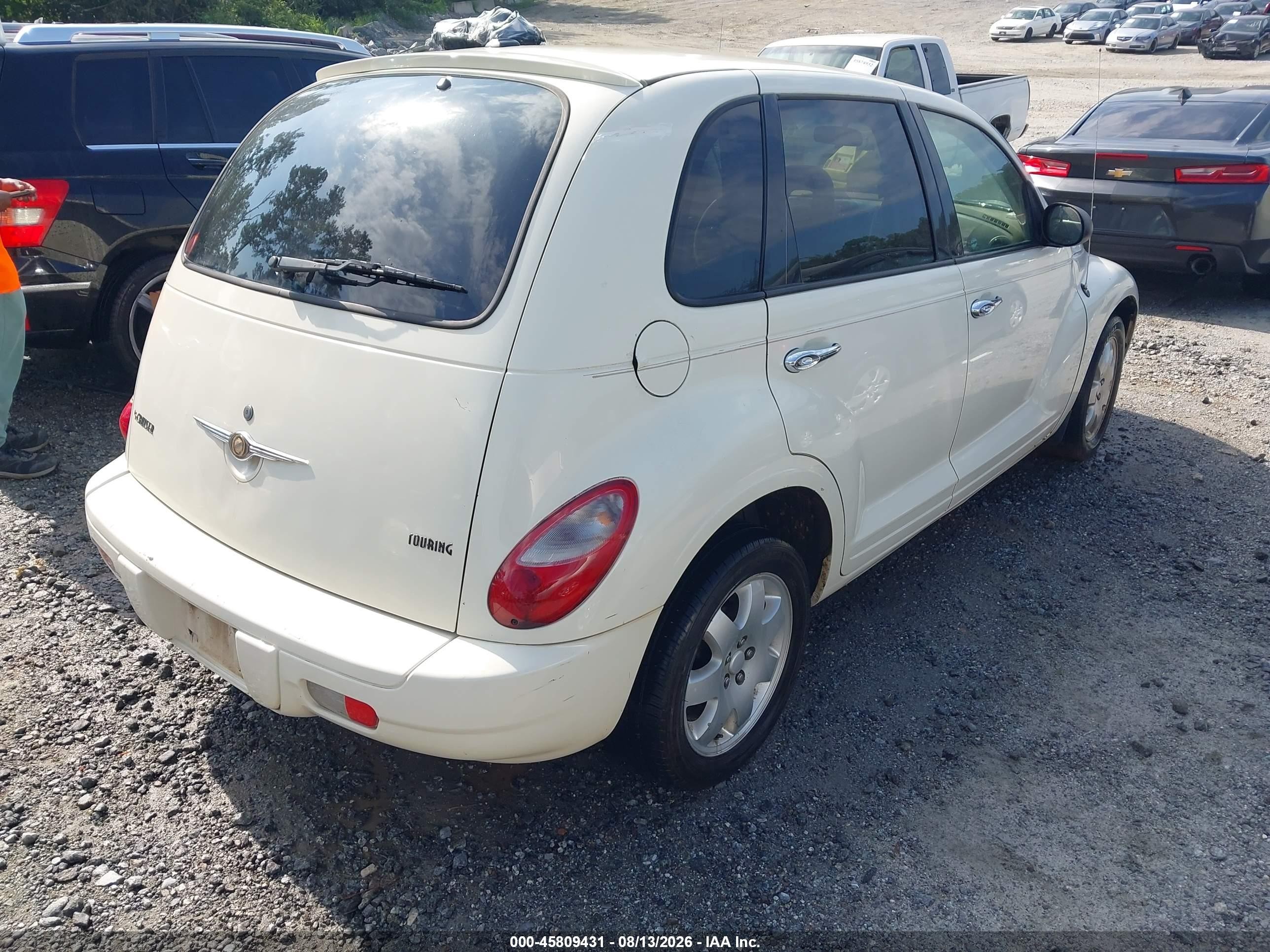 2007 Chrysler Pt Cruiser Touring White vin: 3A4FY58B77T615853