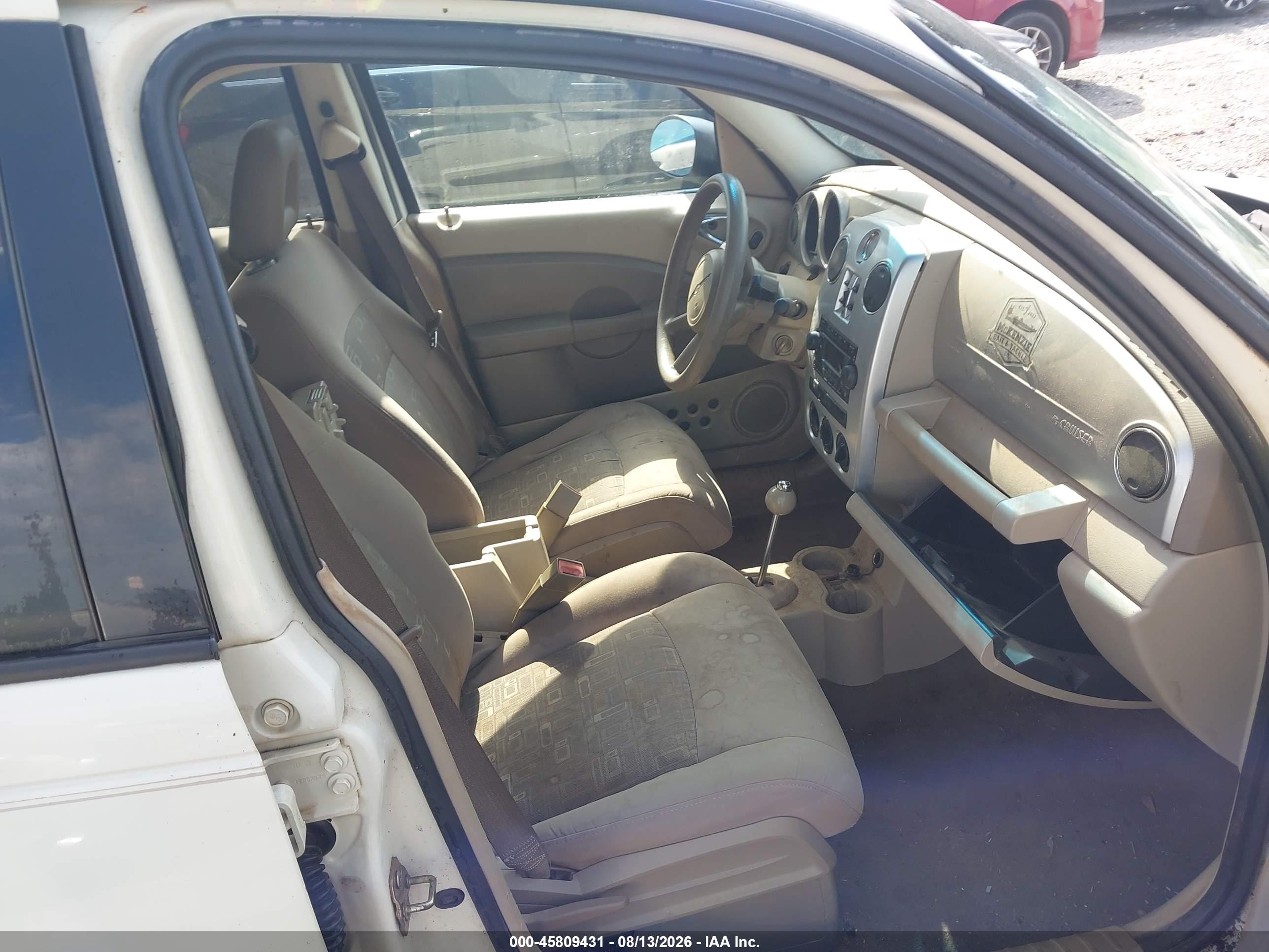 2007 Chrysler Pt Cruiser Touring White vin: 3A4FY58B77T615853