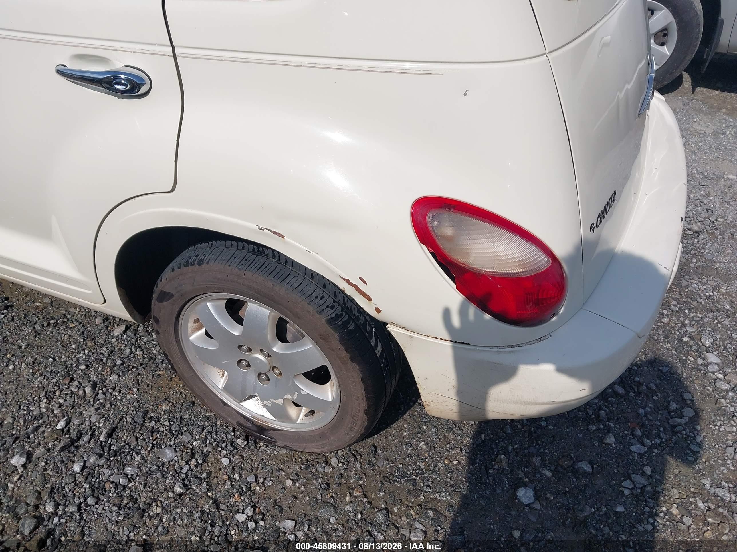 2007 Chrysler Pt Cruiser Touring White vin: 3A4FY58B77T615853