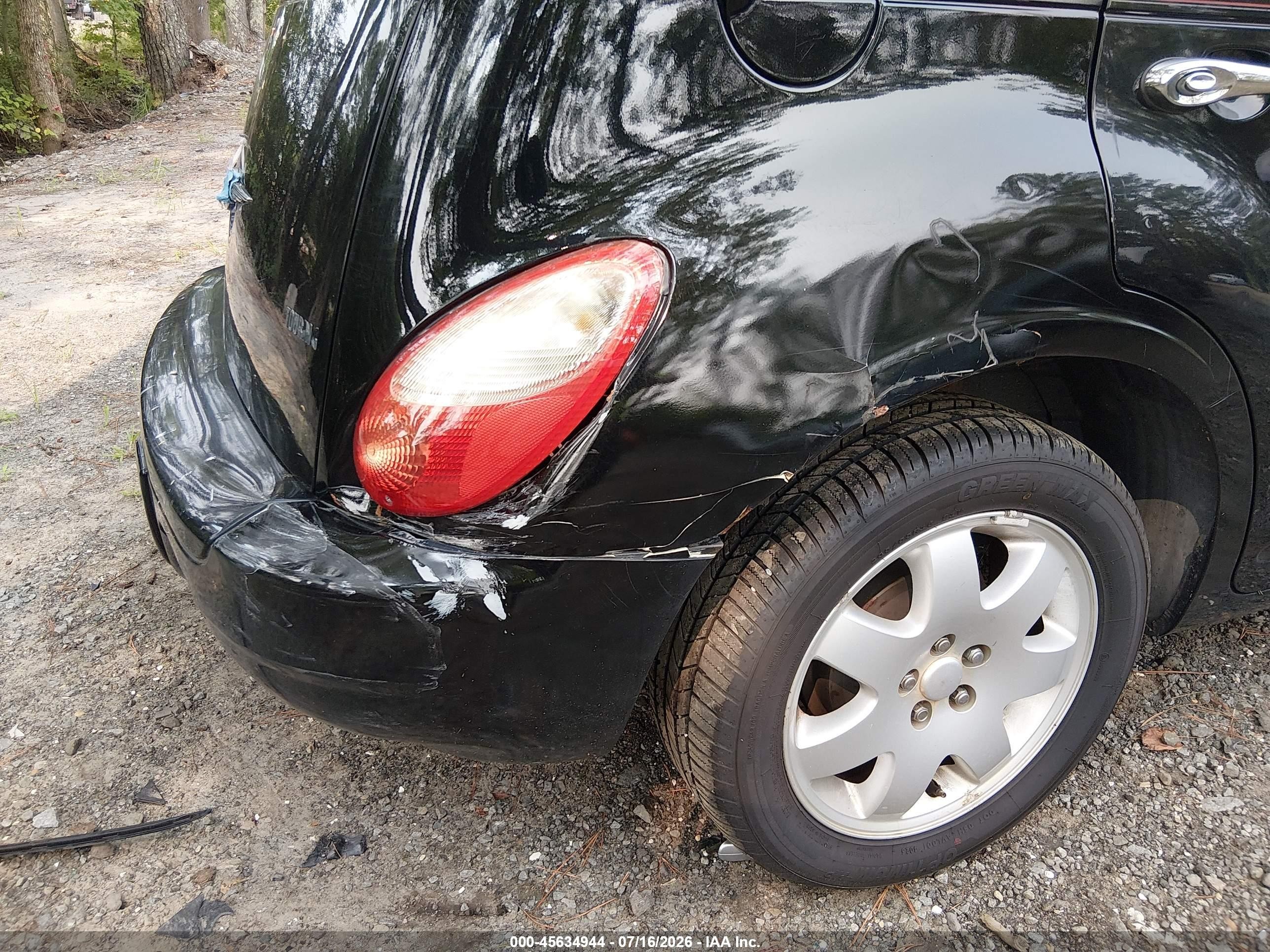 2007 Chrysler Pt Cruiser Touring Black vin: 3A4FY58B77T631082