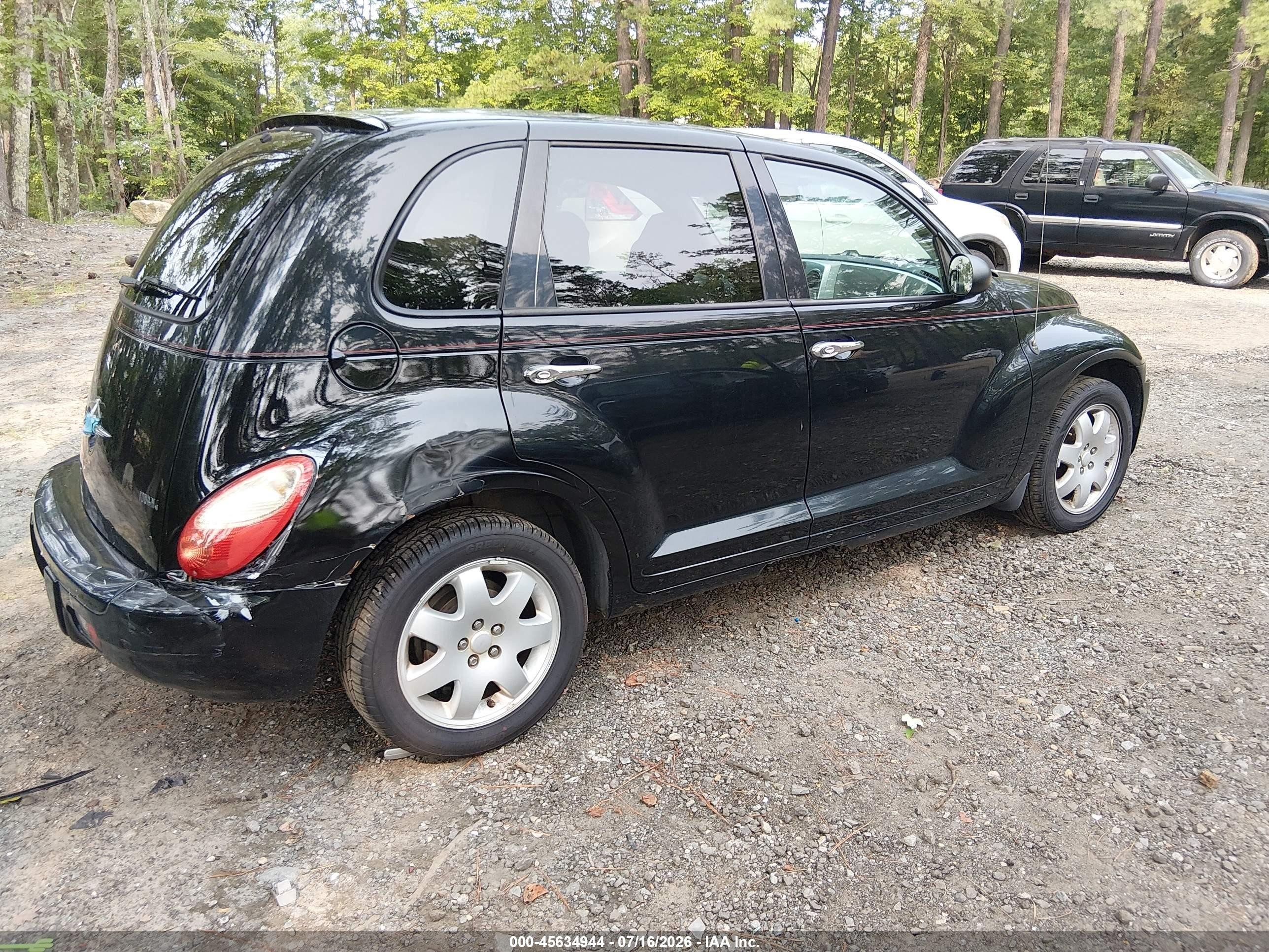 2007 Chrysler Pt Cruiser Touring Black vin: 3A4FY58B77T631082