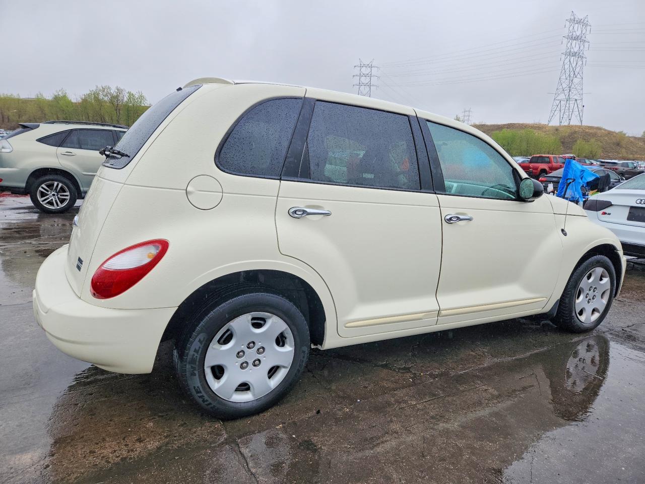 2007 Chrysler Pt Cruiser Touring White vin: 3A4FY58B87T542105