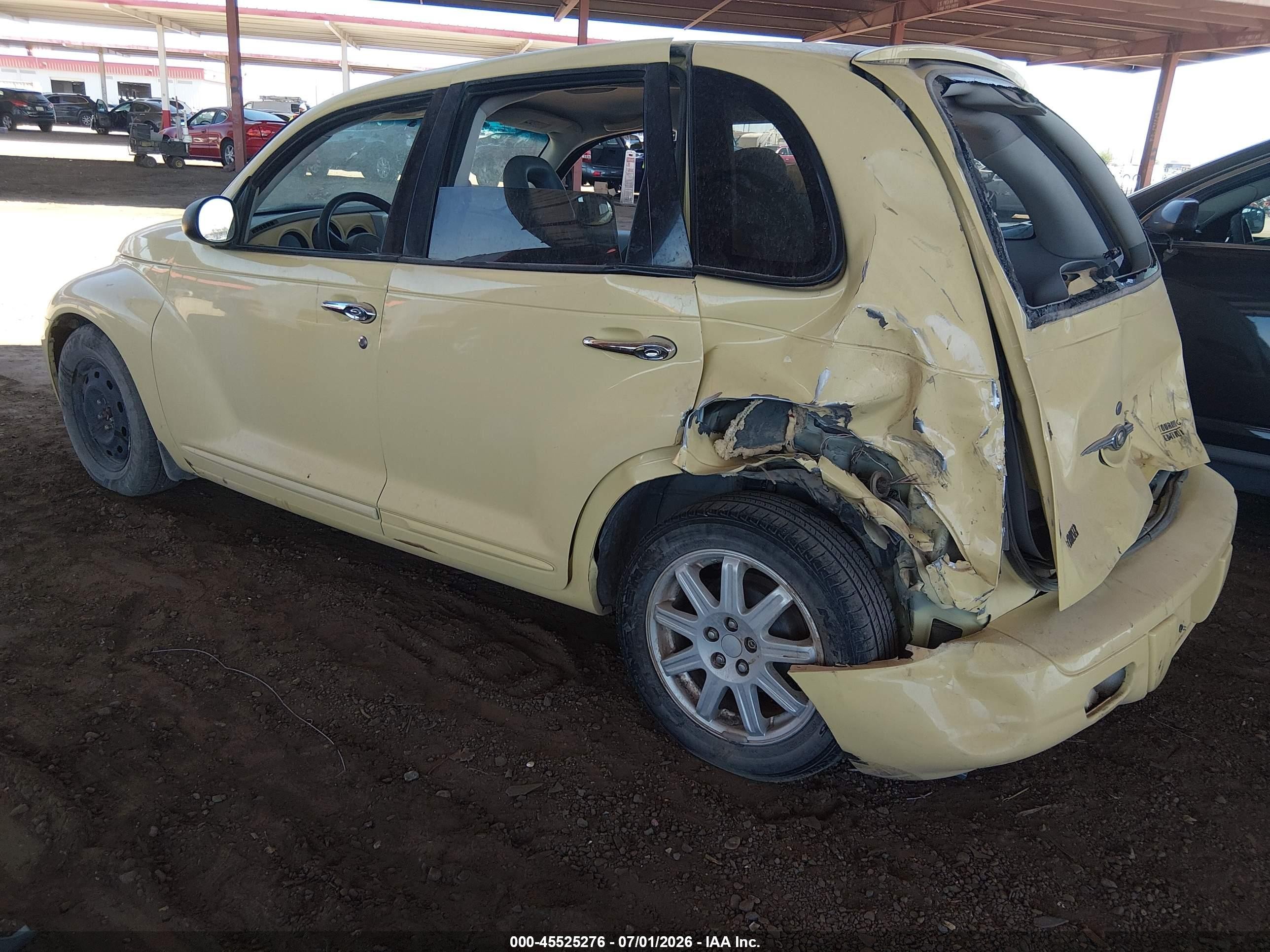 2007 Chrysler Pt Cruiser Touring Yellow vin: 3A4FY58B87T560636