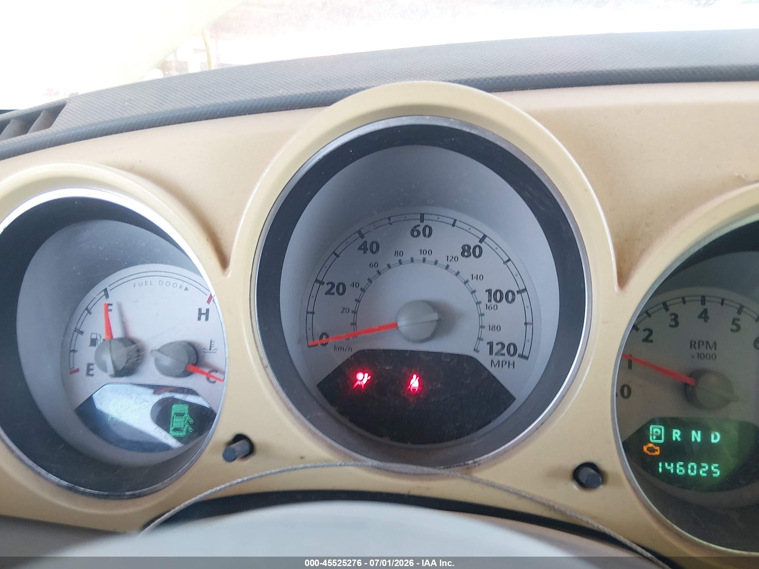 2007 Chrysler Pt Cruiser Touring Yellow vin: 3A4FY58B87T560636