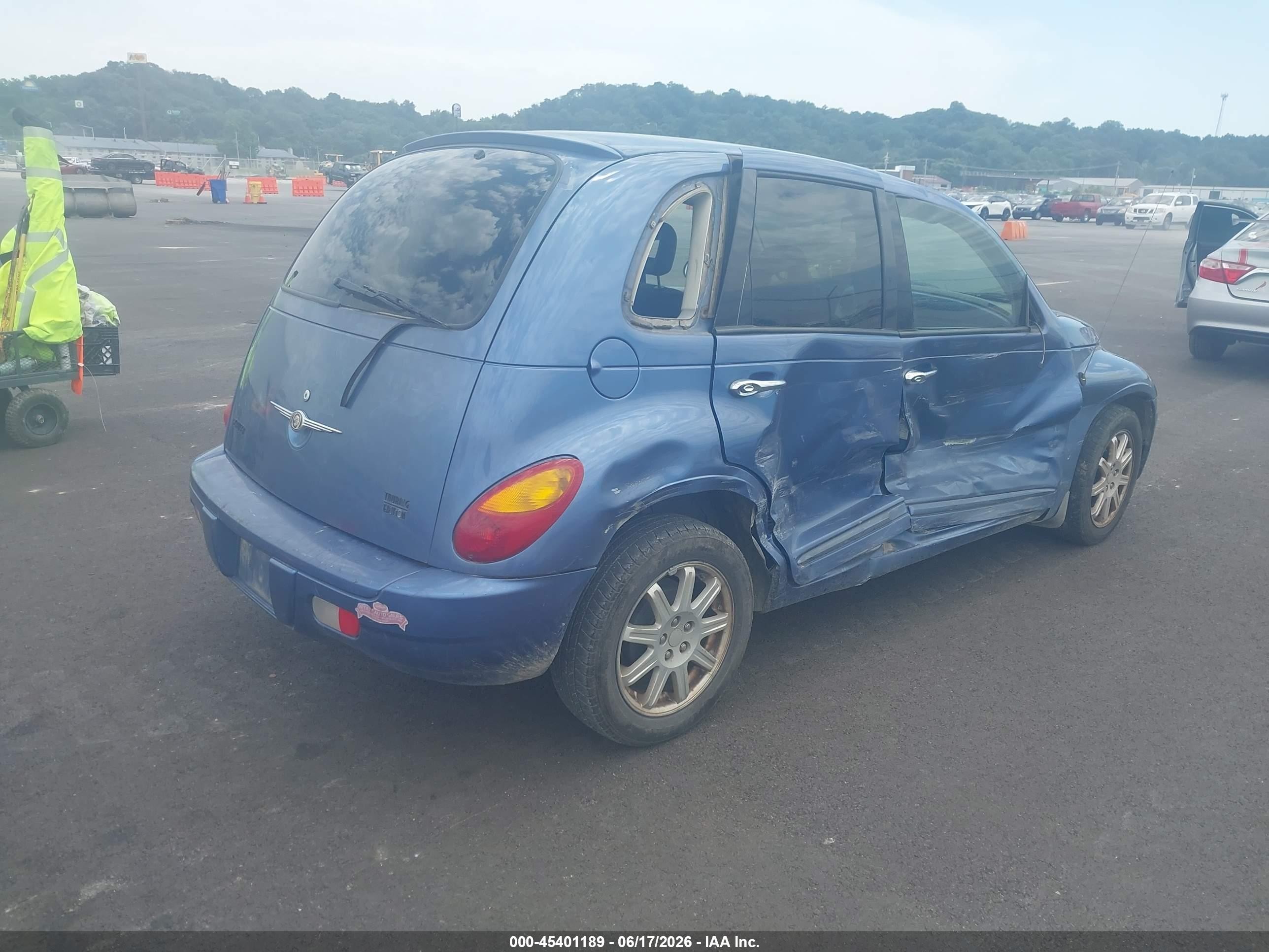 2007 Chrysler Pt Cruiser Touring Blue vin: 3A4FY58B97T516709