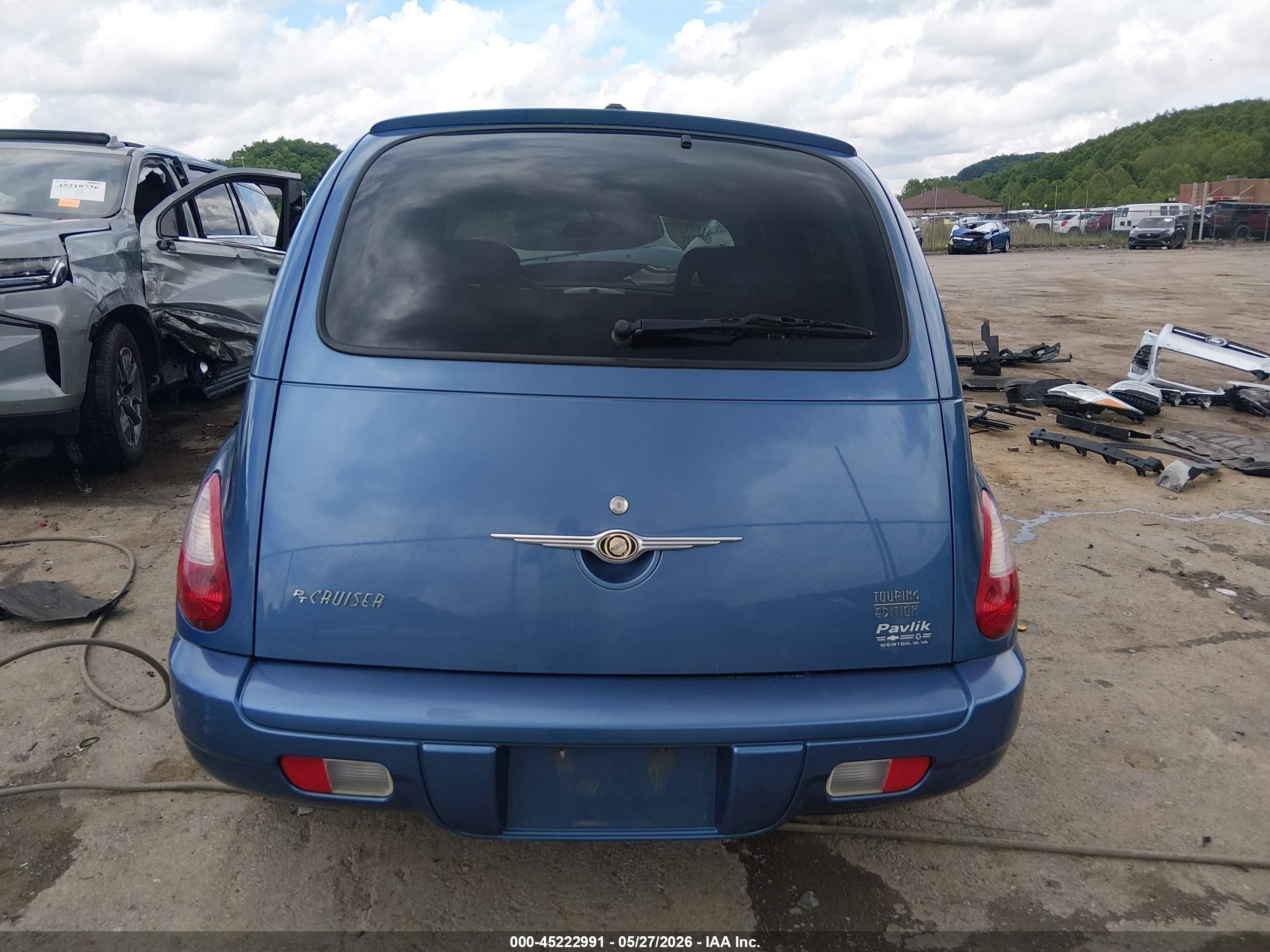 2007 Chrysler Pt Cruiser Touring Blue vin: 3A4FY58BX7T553610