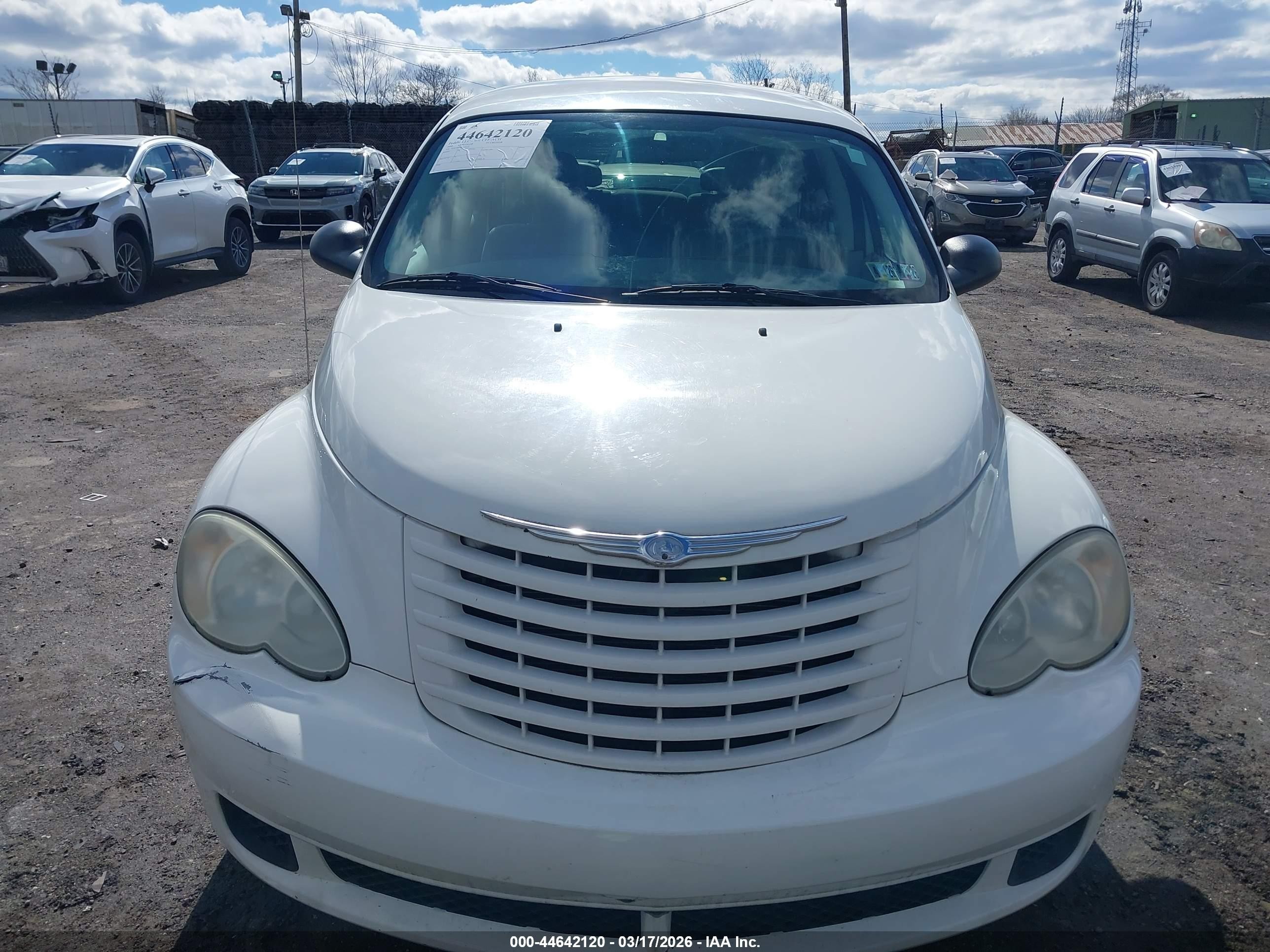 2009 Chrysler Pt Cruiser Lx White vin: 3A8FY48909T533133