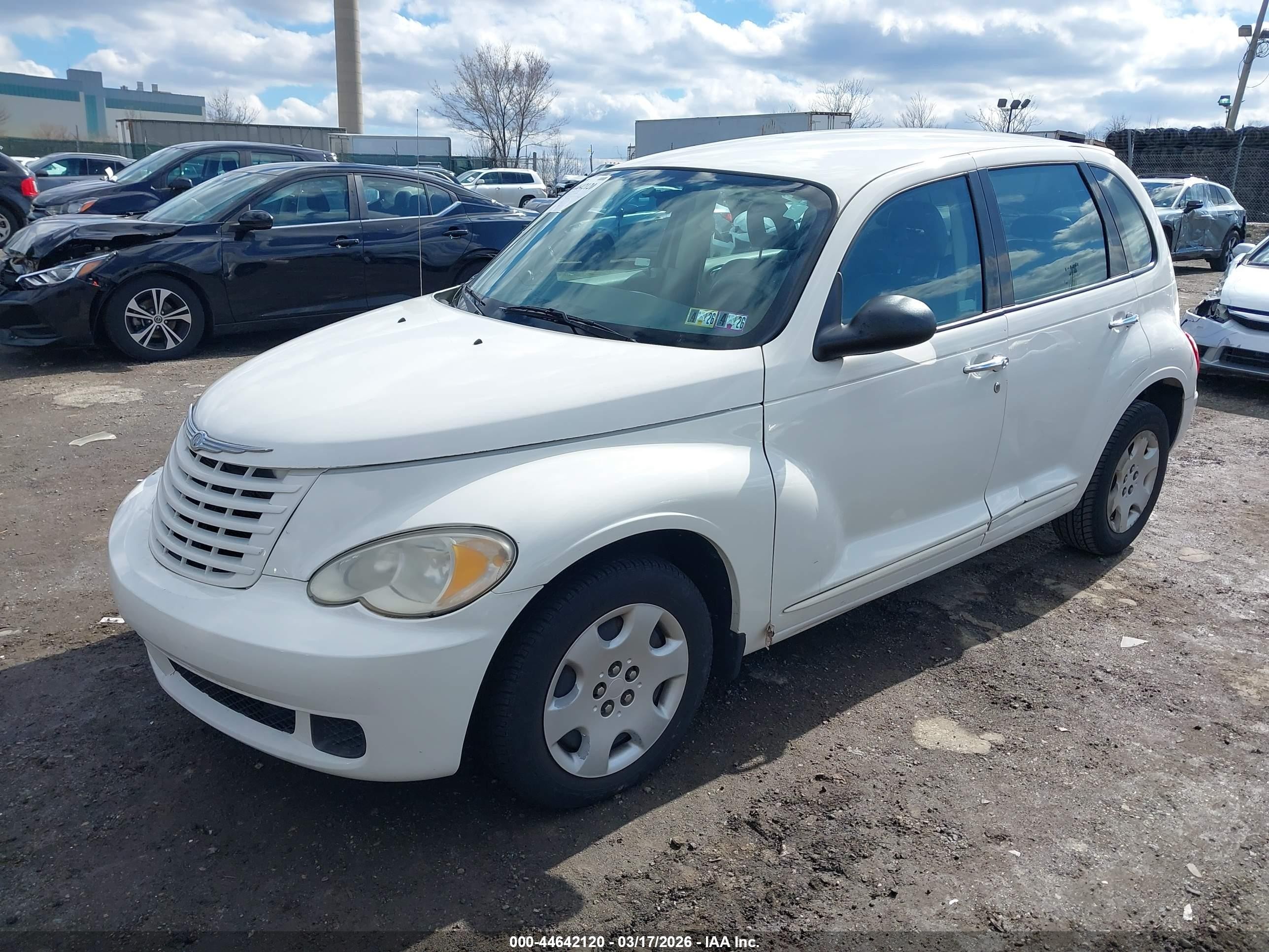 2009 Chrysler Pt Cruiser Lx White vin: 3A8FY48909T533133