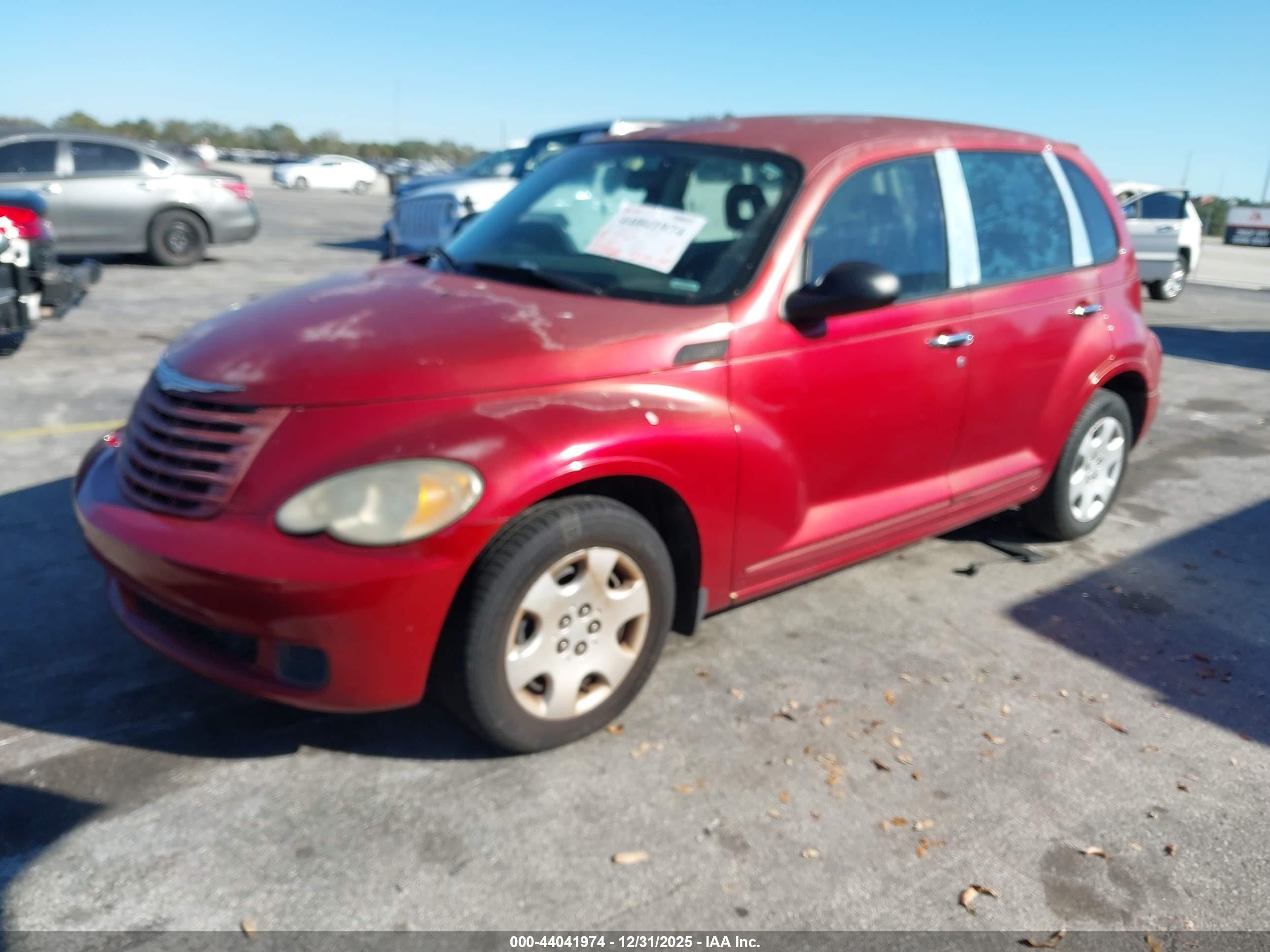 2009 Chrysler Pt Cruiser Lx Красный vin: 3A8FY48909T595826