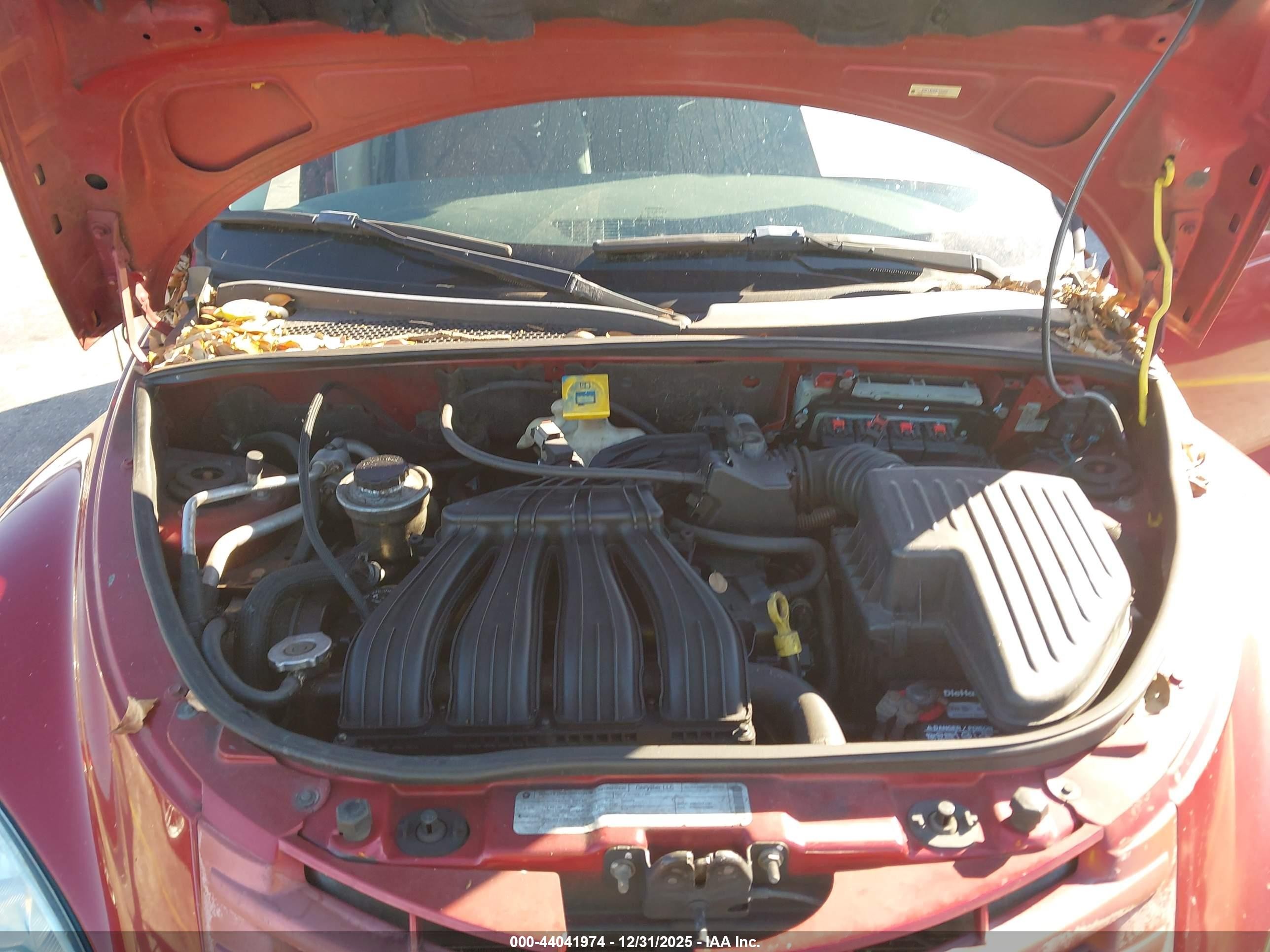2009 Chrysler Pt Cruiser Lx Красный vin: 3A8FY48909T595826