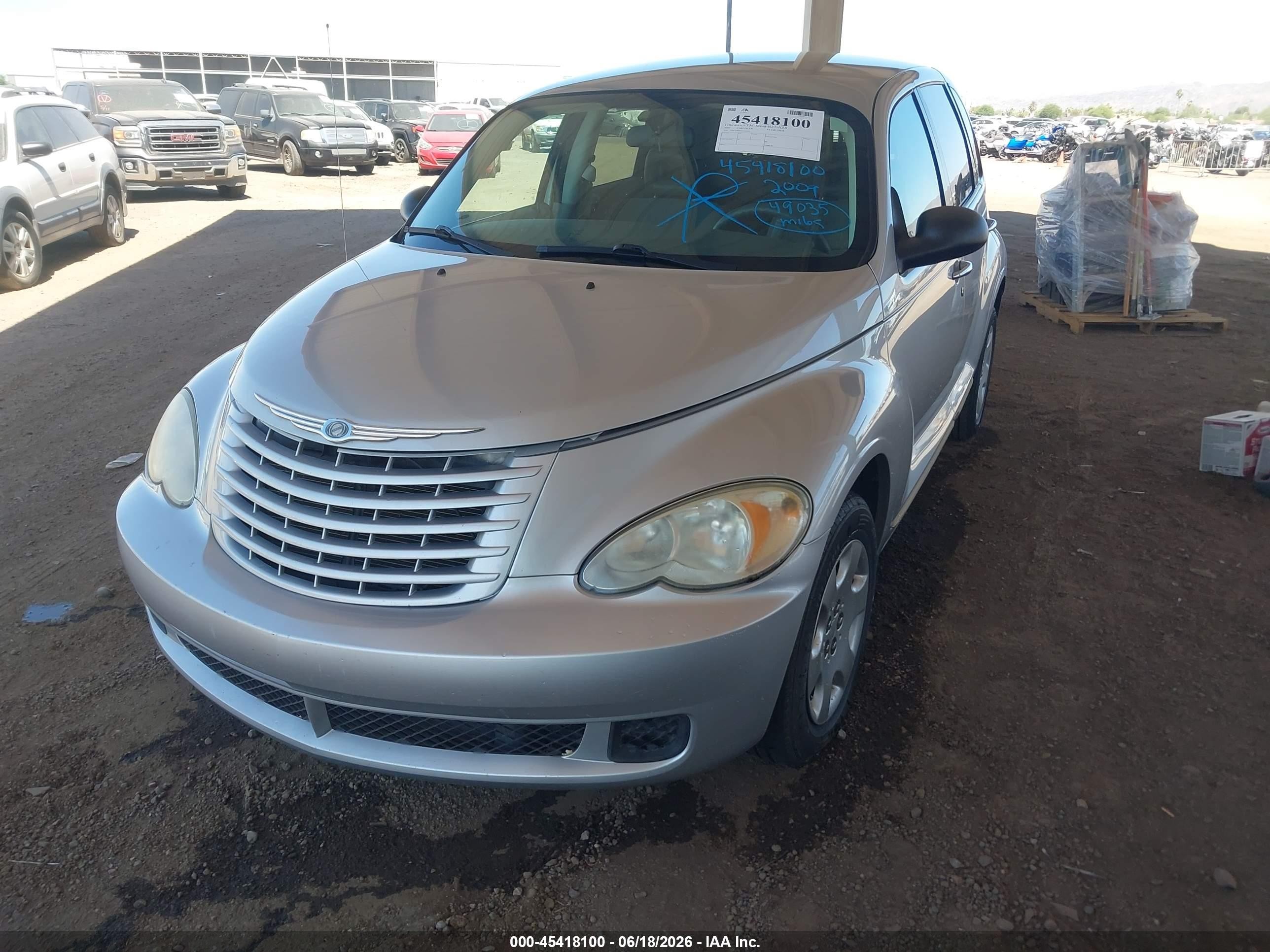 2009 Chrysler Pt Cruiser Lx Gray vin: 3A8FY48969T546565
