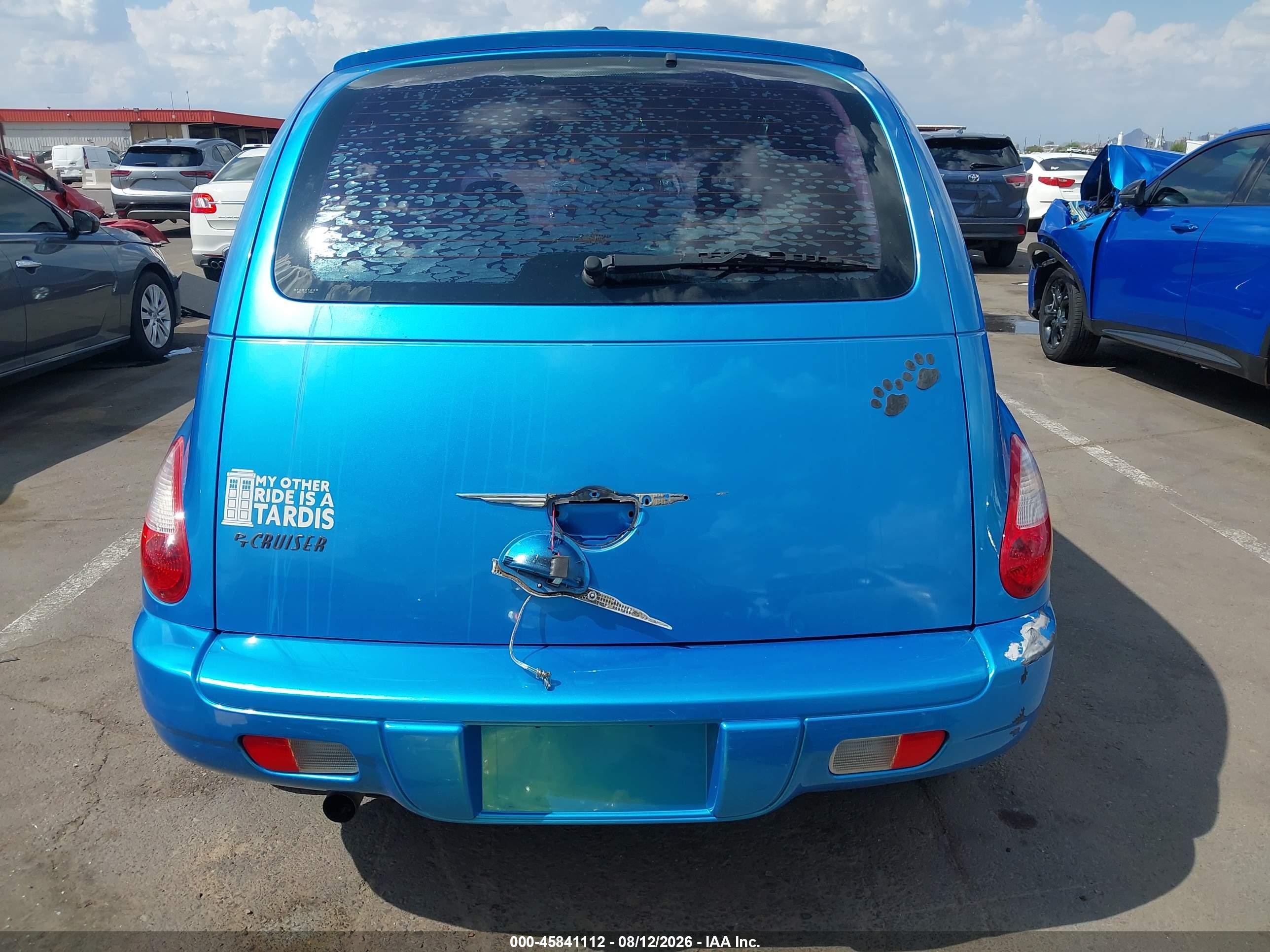2009 Chrysler Pt Cruiser Lx Blue vin: 3A8FY48989T548138