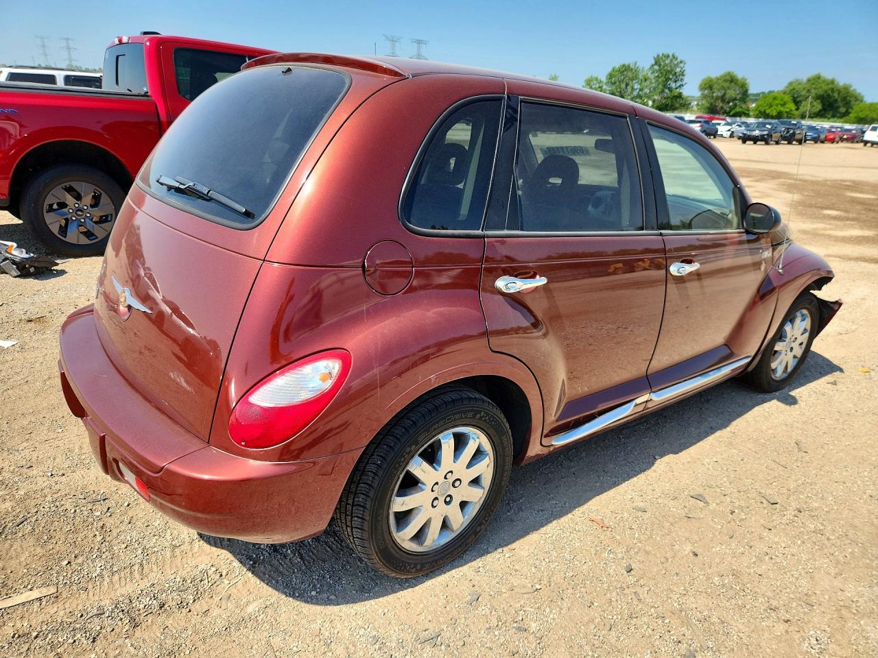 2008 Chrysler Pt Cruiser Burgundy vin: 3A8FY48B18T127802