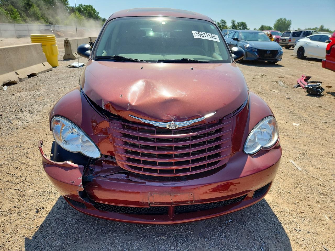 2008 Chrysler Pt Cruiser Burgundy vin: 3A8FY48B18T127802