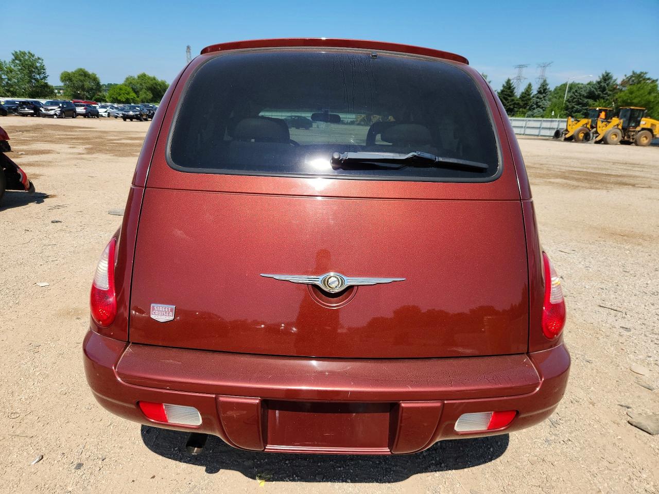 2008 Chrysler Pt Cruiser Burgundy vin: 3A8FY48B18T127802