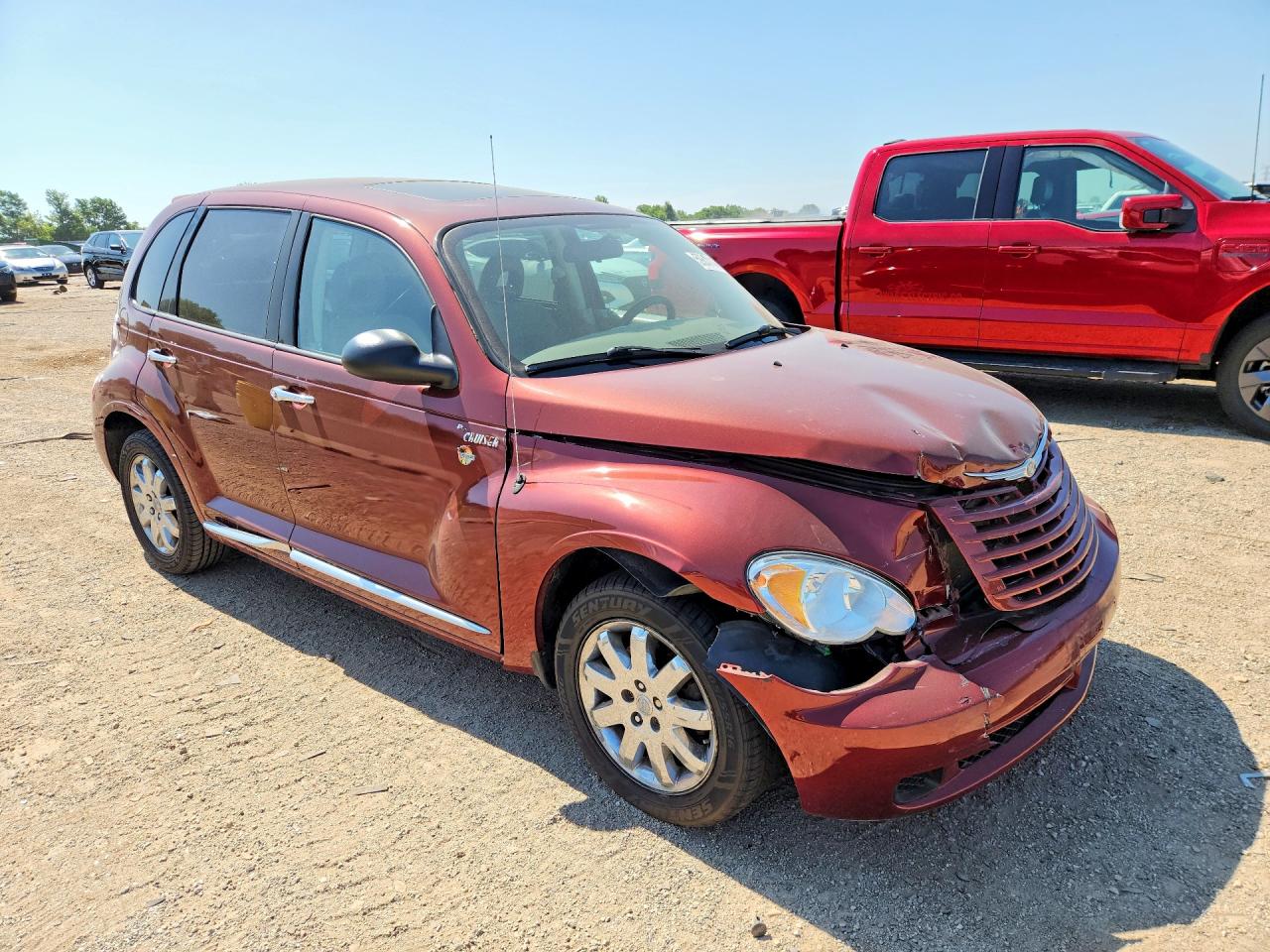 2008 Chrysler Pt Cruiser Burgundy vin: 3A8FY48B18T127802