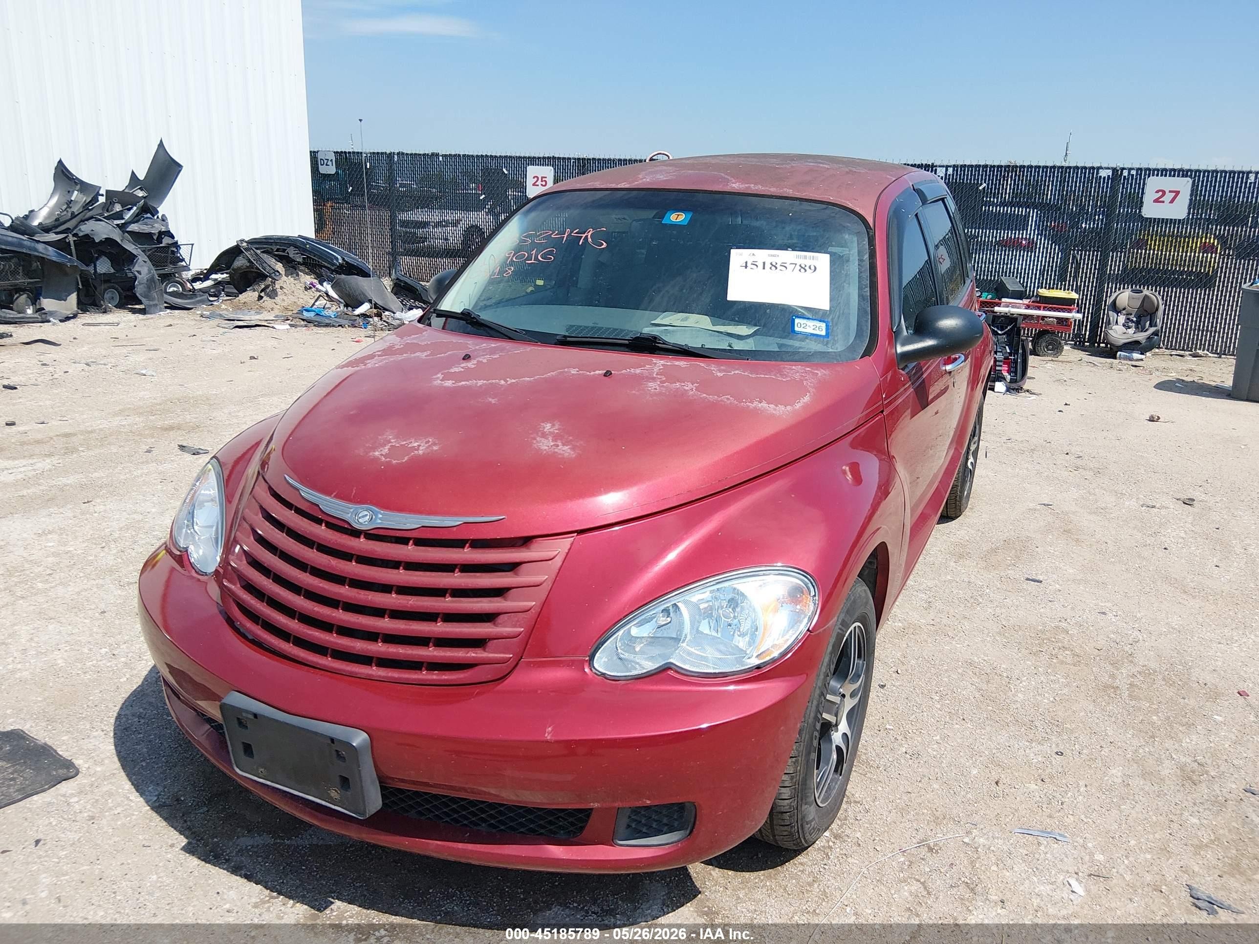 2008 Chrysler Pt Cruiser Lx Red vin: 3A8FY48B28T149016