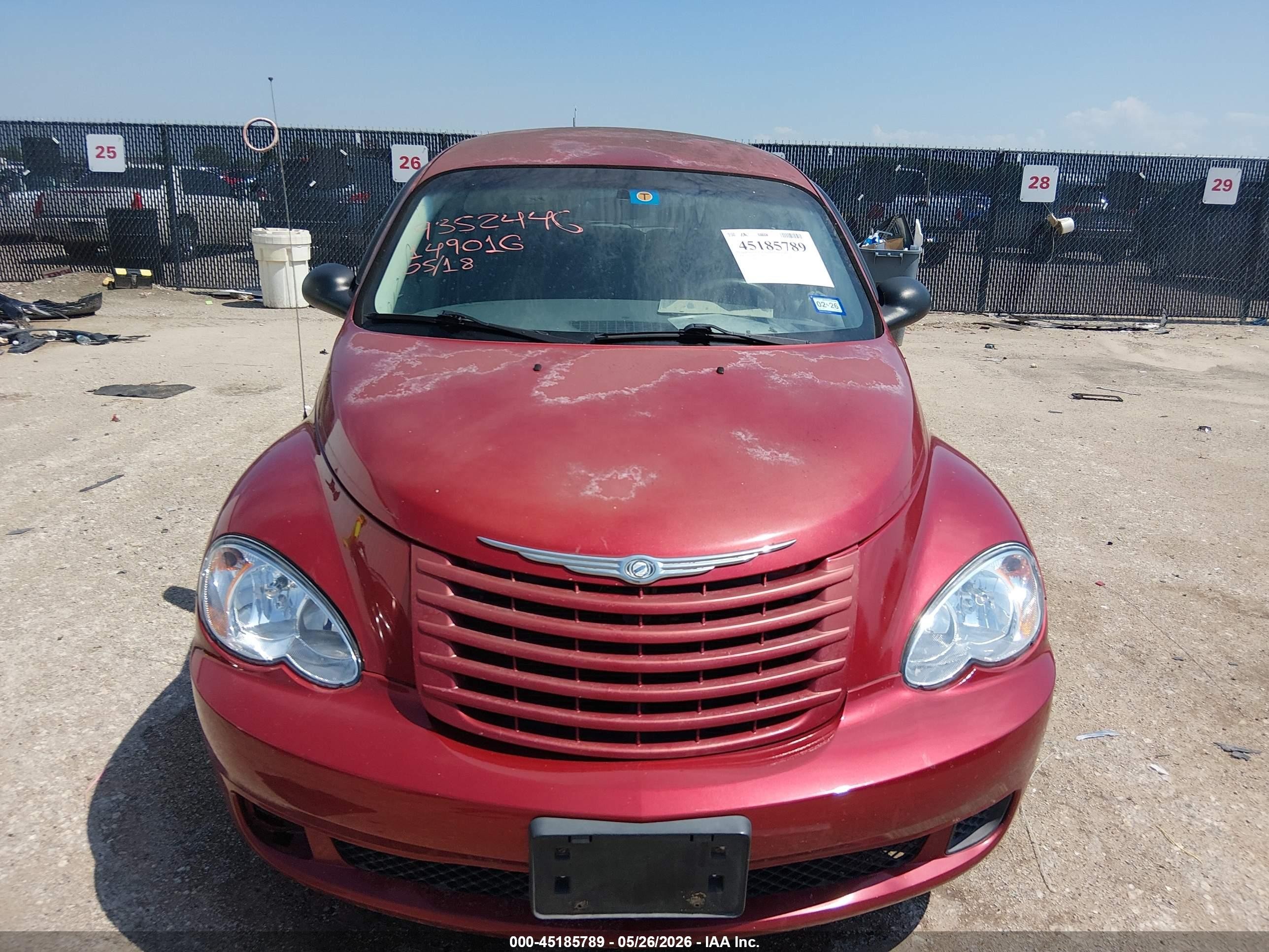 2008 Chrysler Pt Cruiser Lx Red vin: 3A8FY48B28T149016