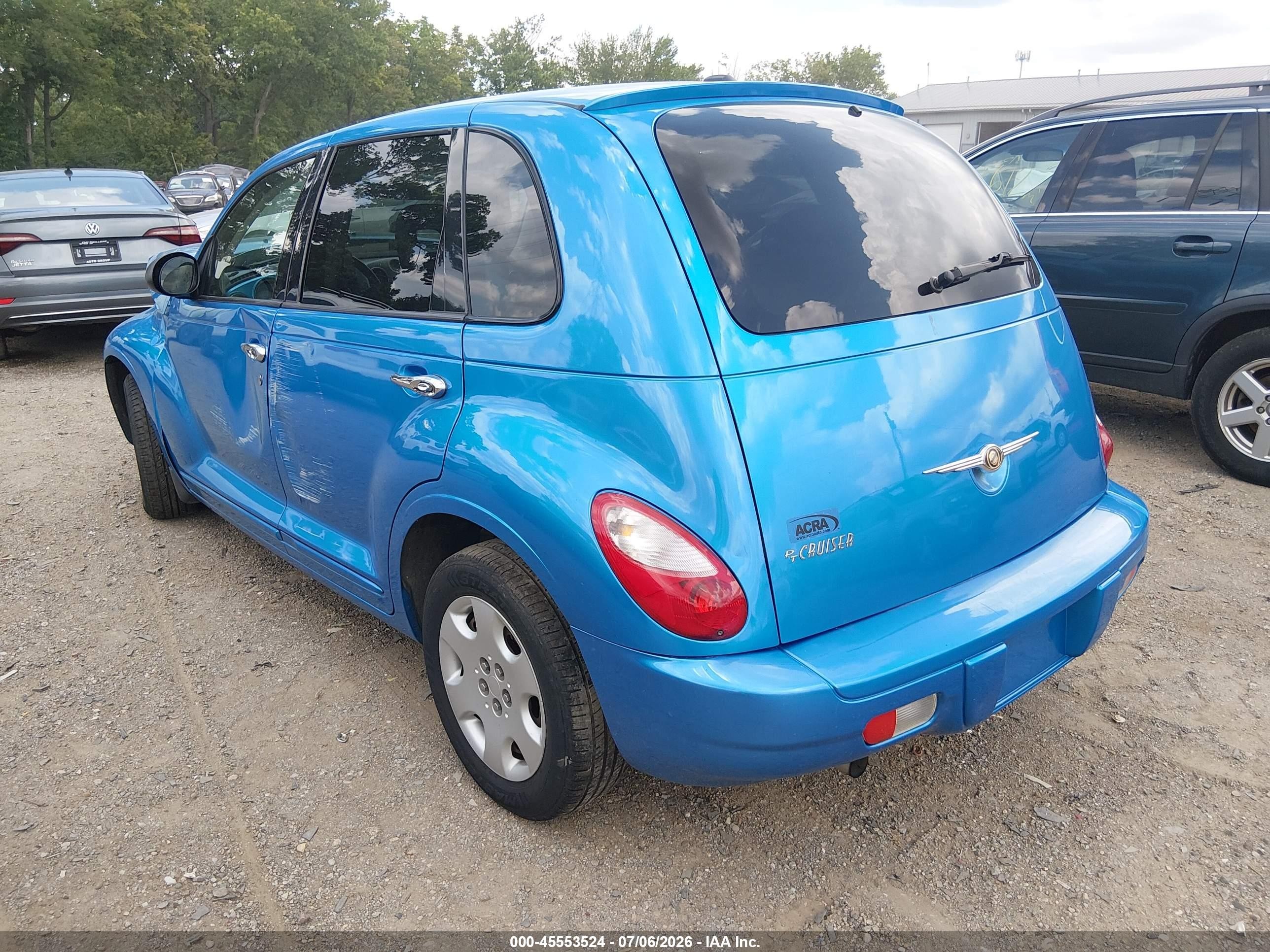 2008 Chrysler Pt Cruiser Lx Blue vin: 3A8FY48B28T153695