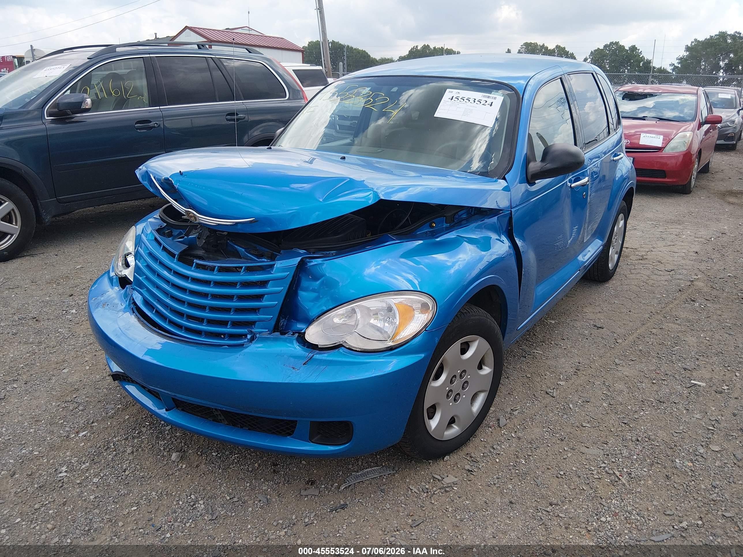2008 Chrysler Pt Cruiser Lx Blue vin: 3A8FY48B28T153695
