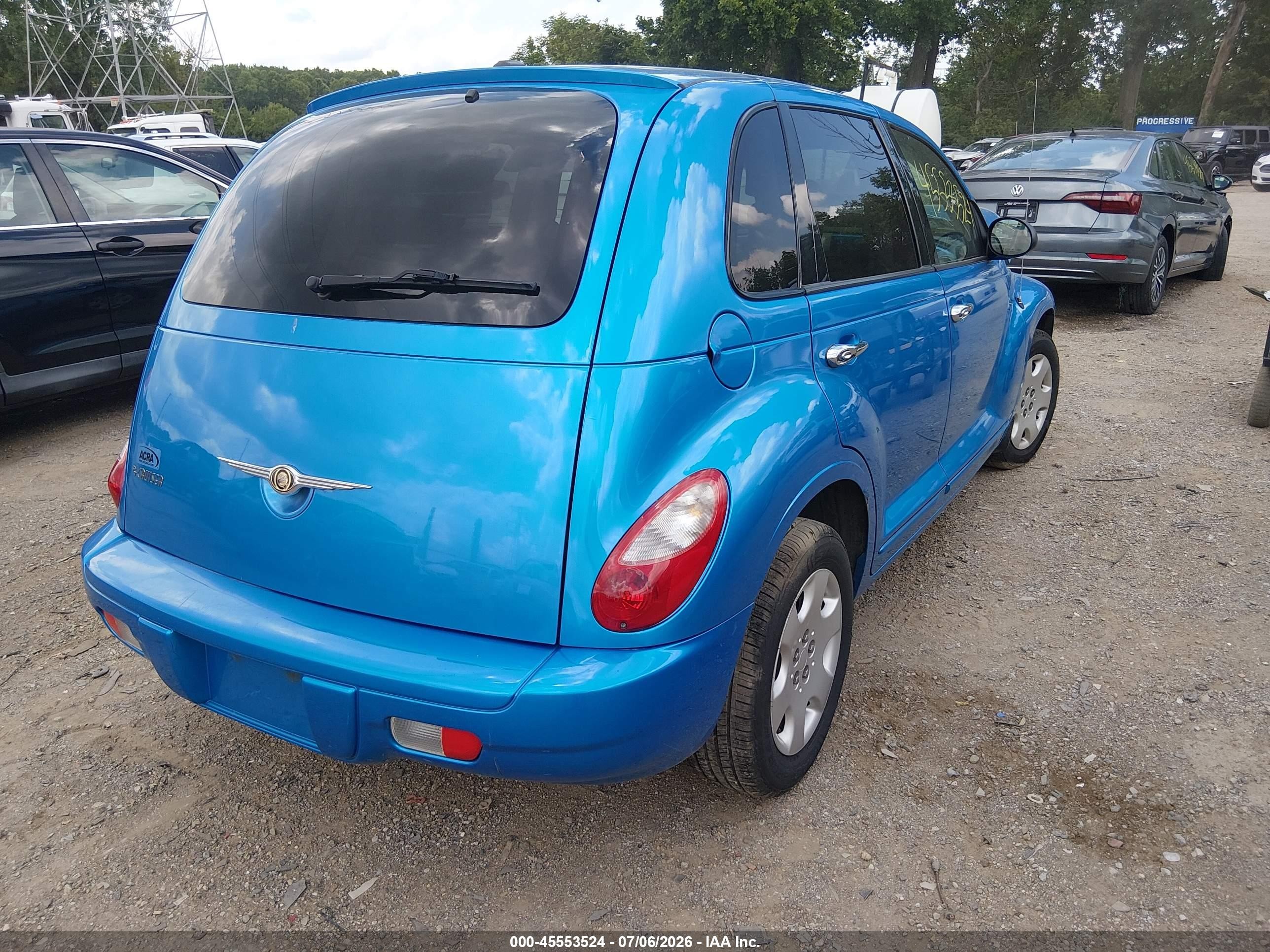 2008 Chrysler Pt Cruiser Lx Blue vin: 3A8FY48B28T153695