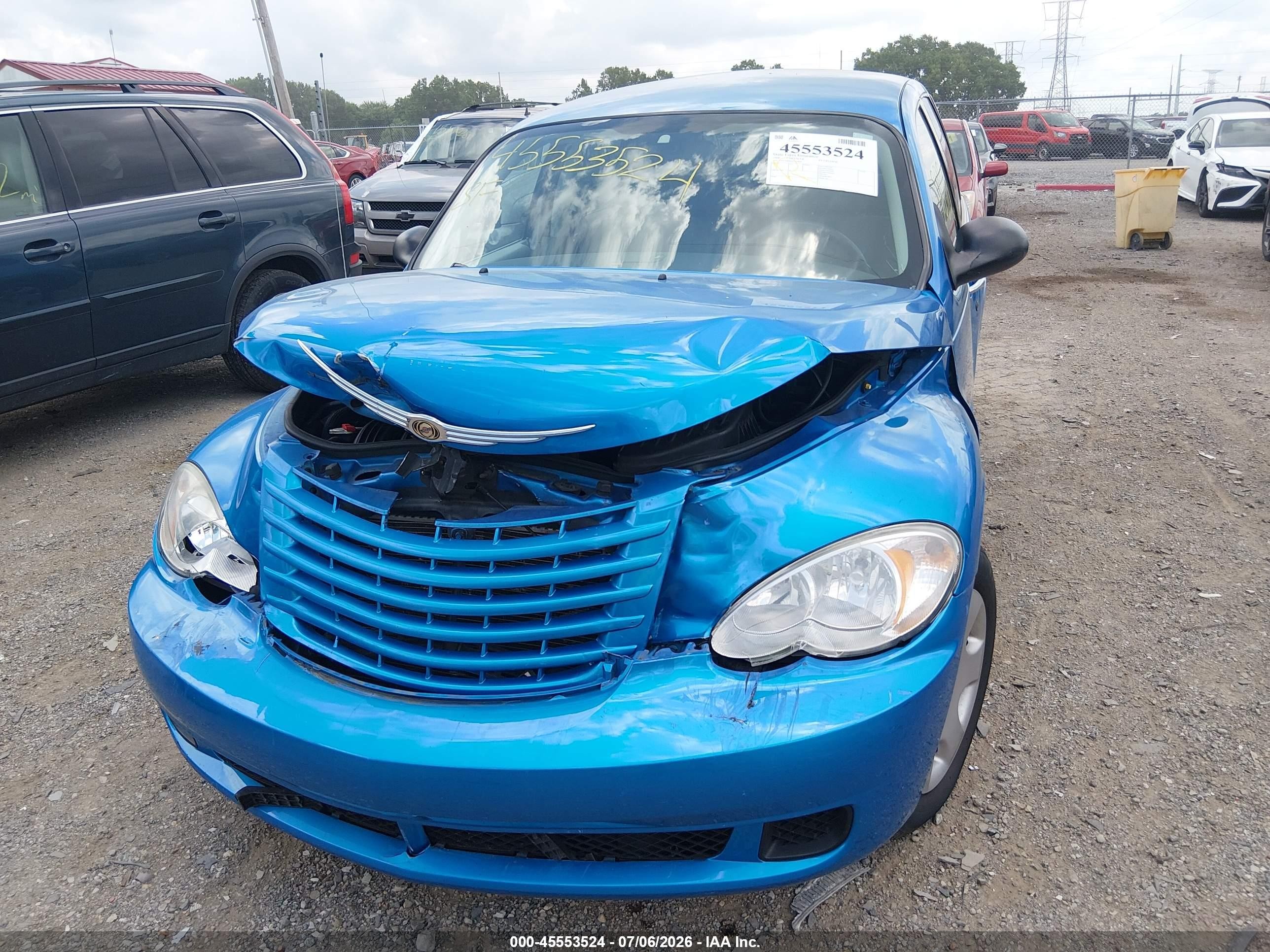 2008 Chrysler Pt Cruiser Lx Blue vin: 3A8FY48B28T153695
