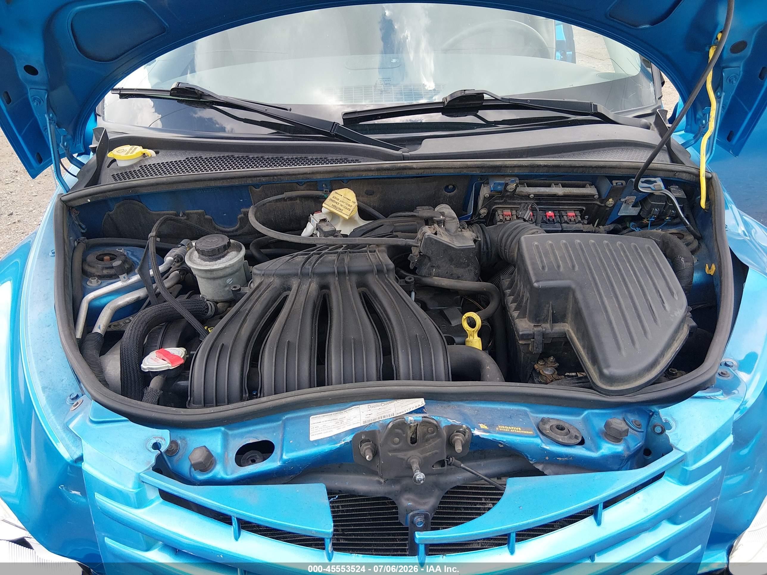 2008 Chrysler Pt Cruiser Lx Blue vin: 3A8FY48B28T153695