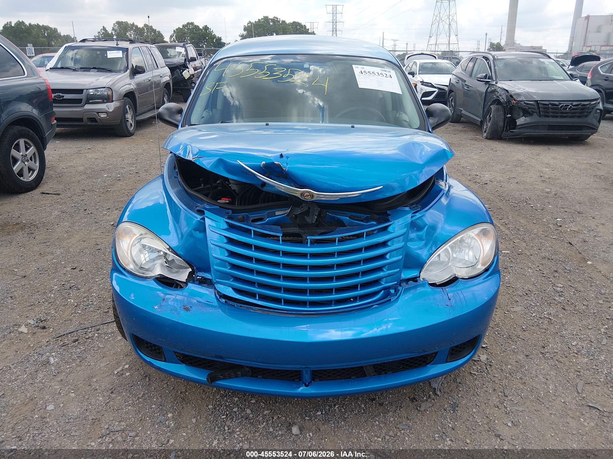 2008 Chrysler Pt Cruiser Lx Blue vin: 3A8FY48B28T153695