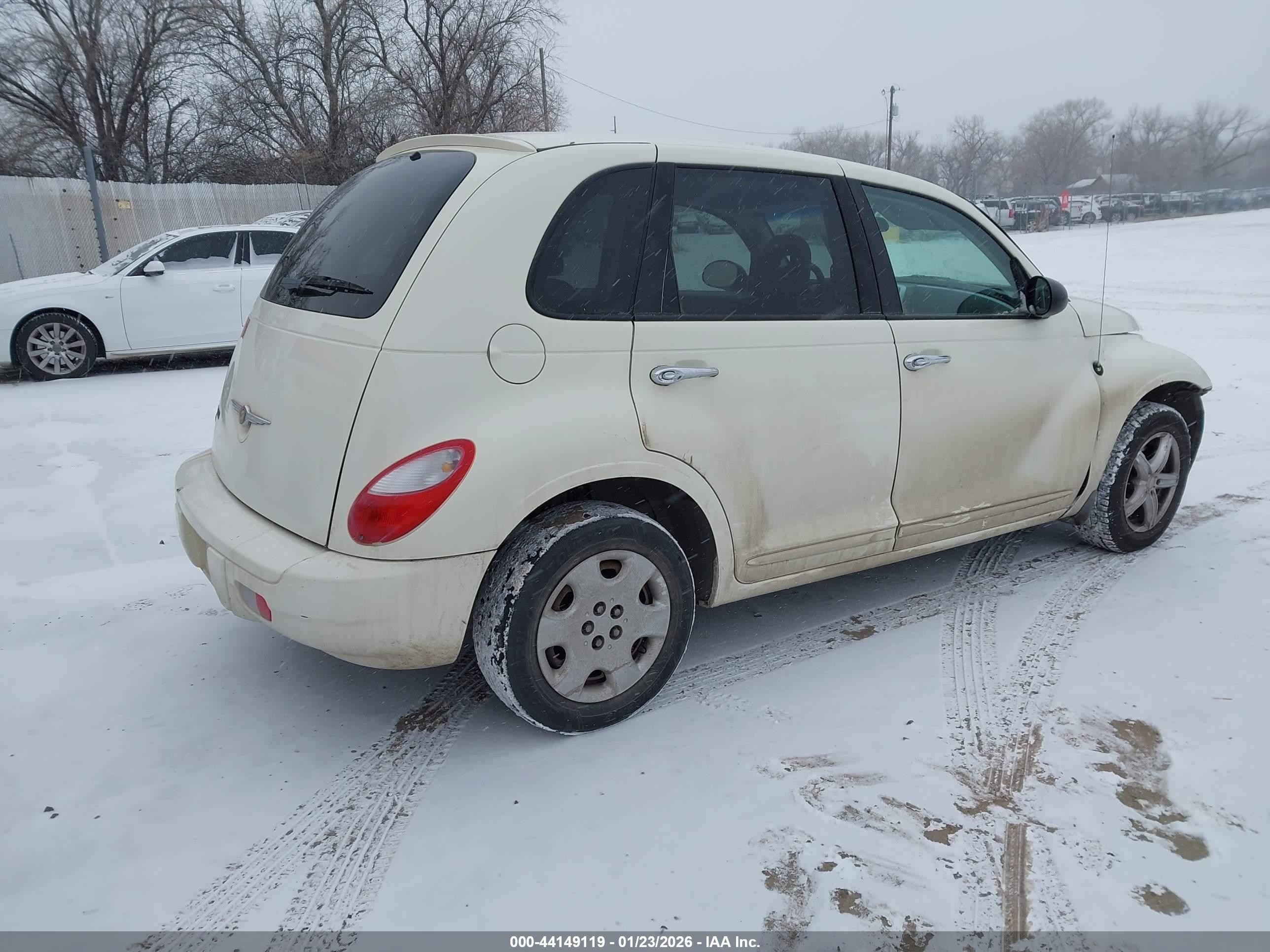 2008 Chrysler Pt Cruiser Lx White vin: 3A8FY48B48T148398