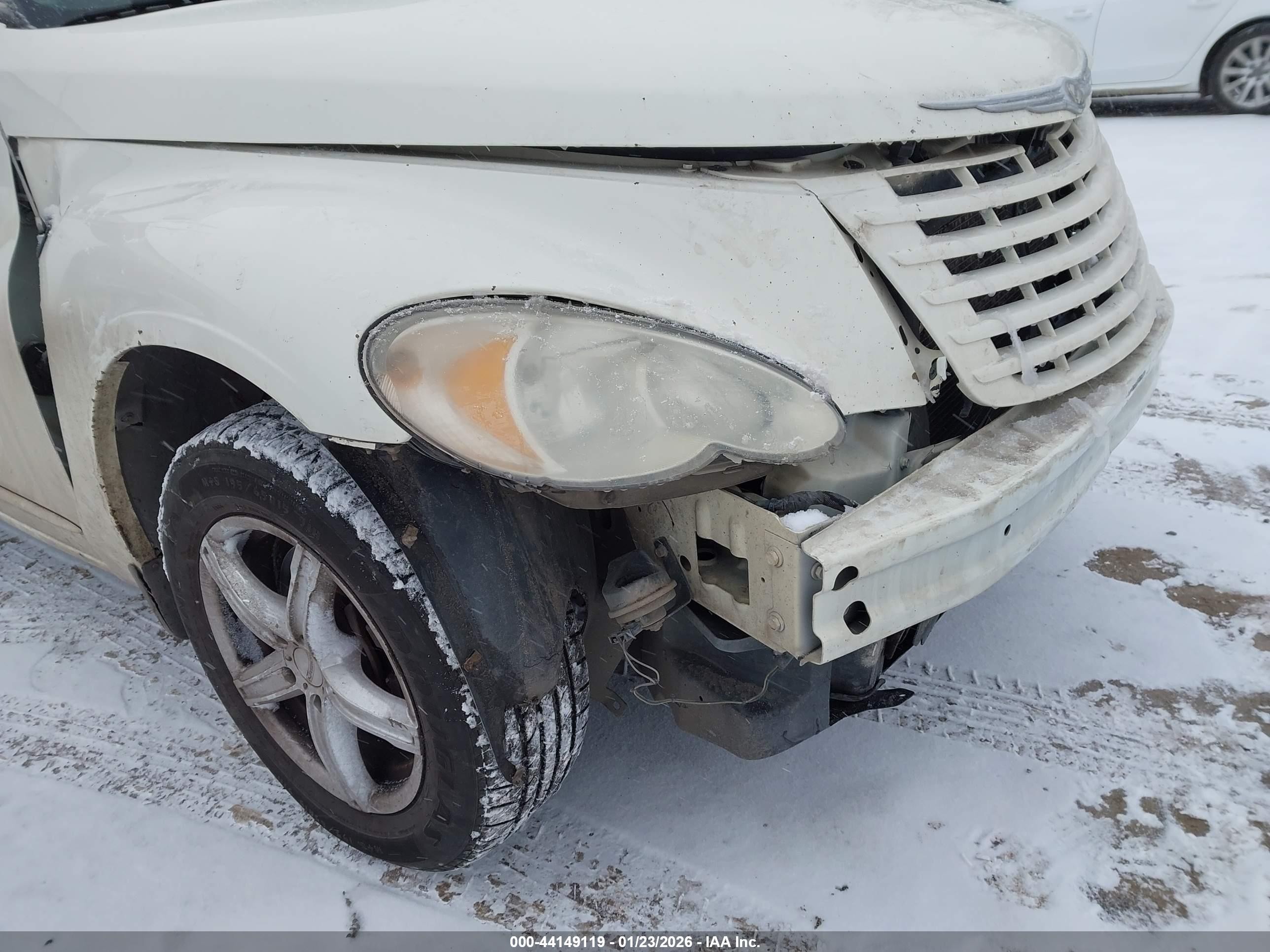 2008 Chrysler Pt Cruiser Lx White vin: 3A8FY48B48T148398