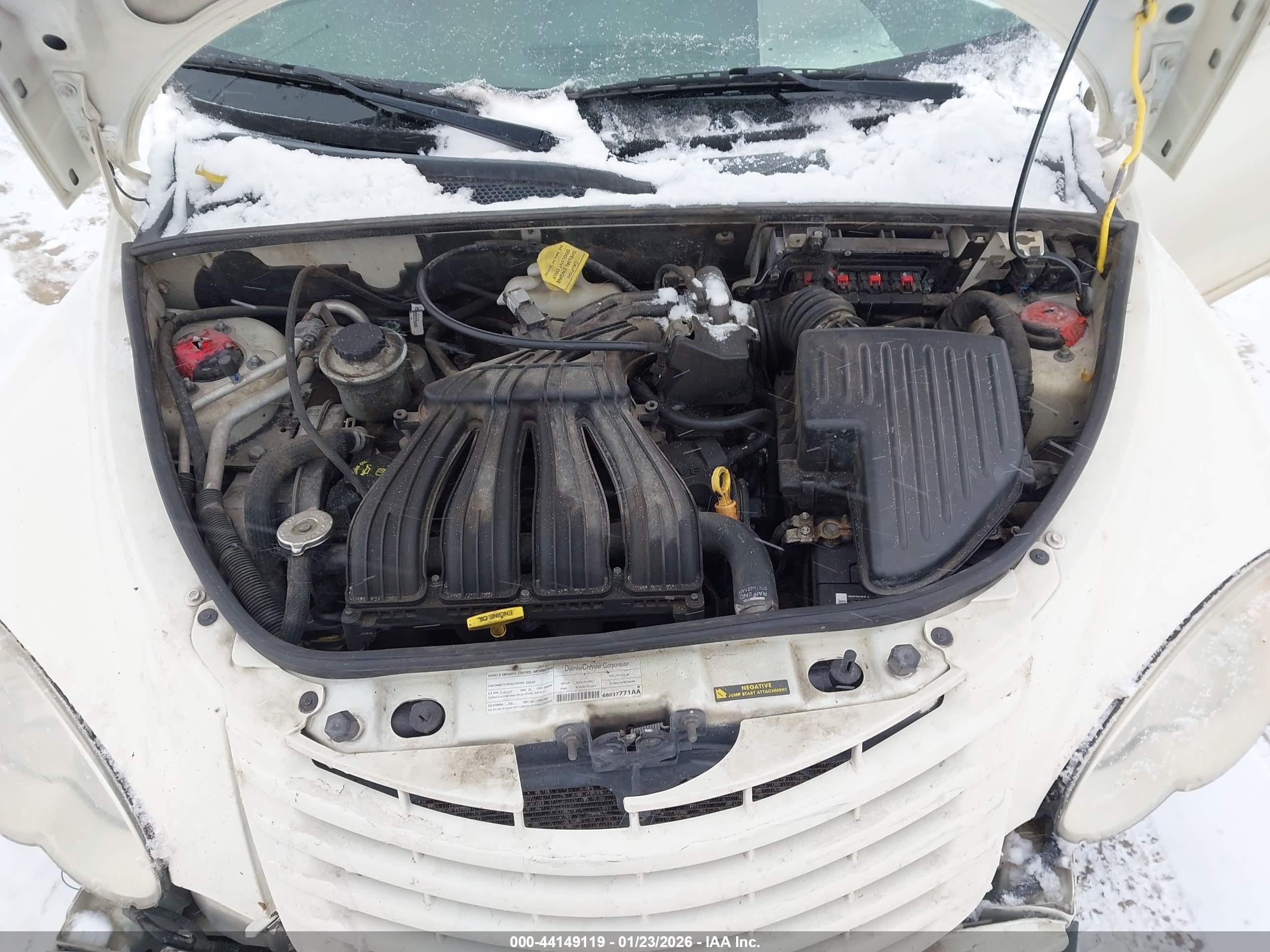 2008 Chrysler Pt Cruiser Lx White vin: 3A8FY48B48T148398