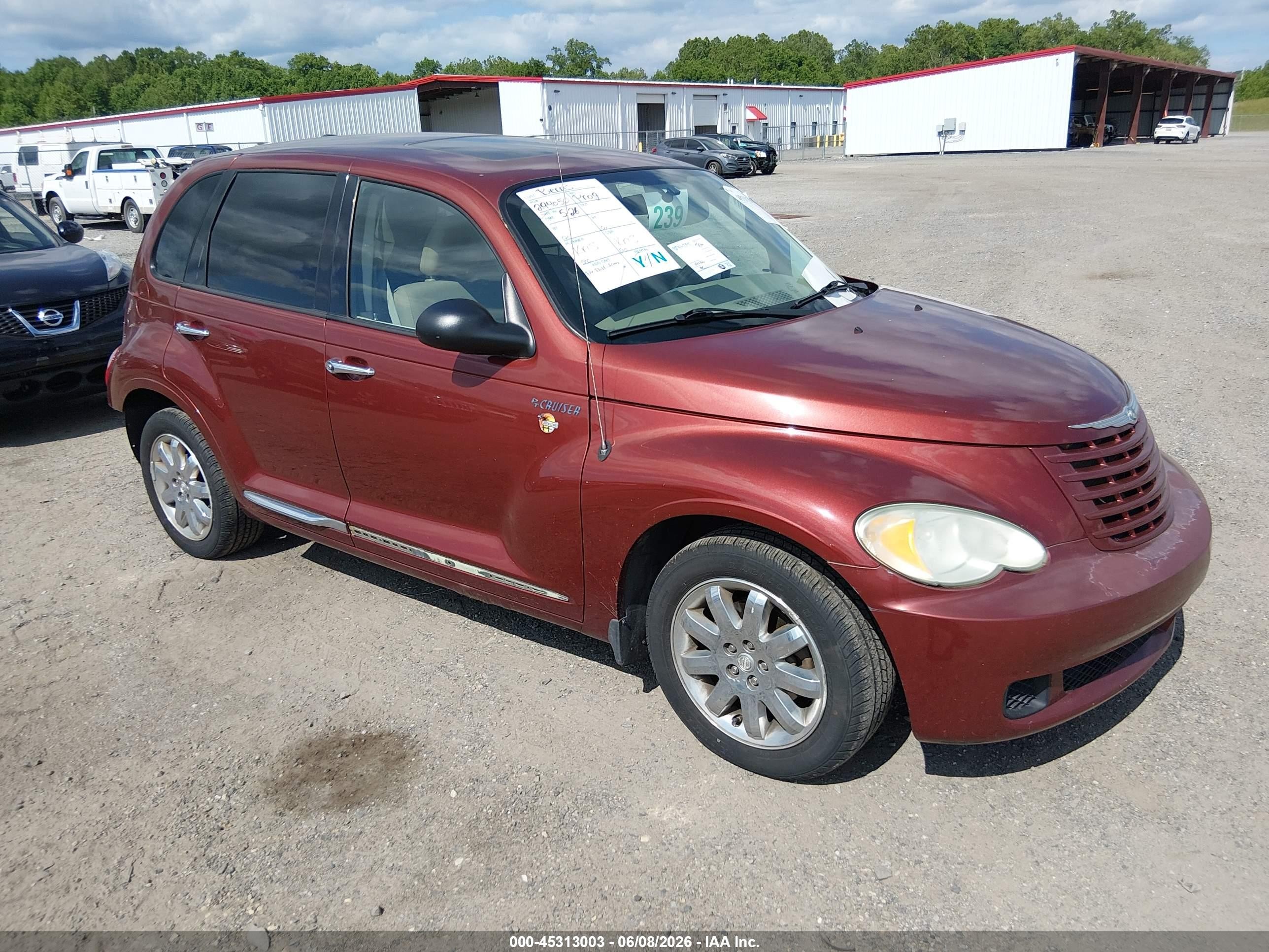 2008 Chrysler Pt Cruiser Lx Burgundy vin: 3A8FY48B68T125673