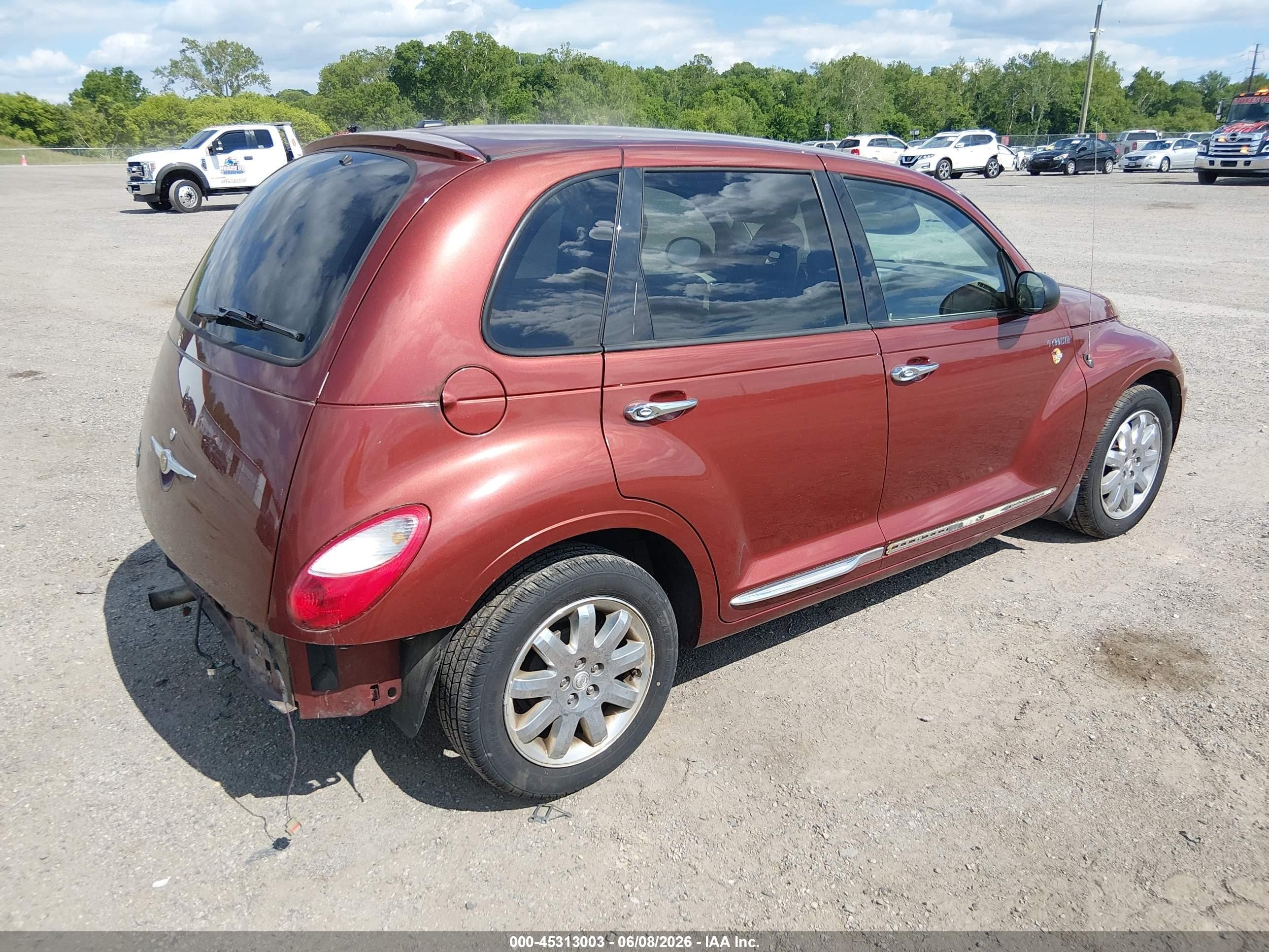 2008 Chrysler Pt Cruiser Lx Burgundy vin: 3A8FY48B68T125673