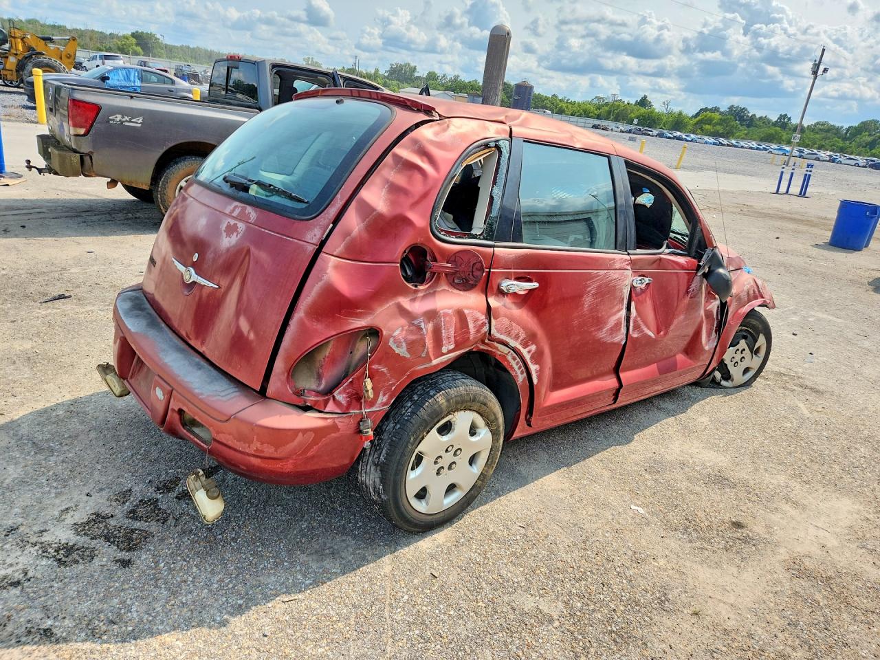 2008 Chrysler Pt Cruiser Red vin: 3A8FY48B88T100497