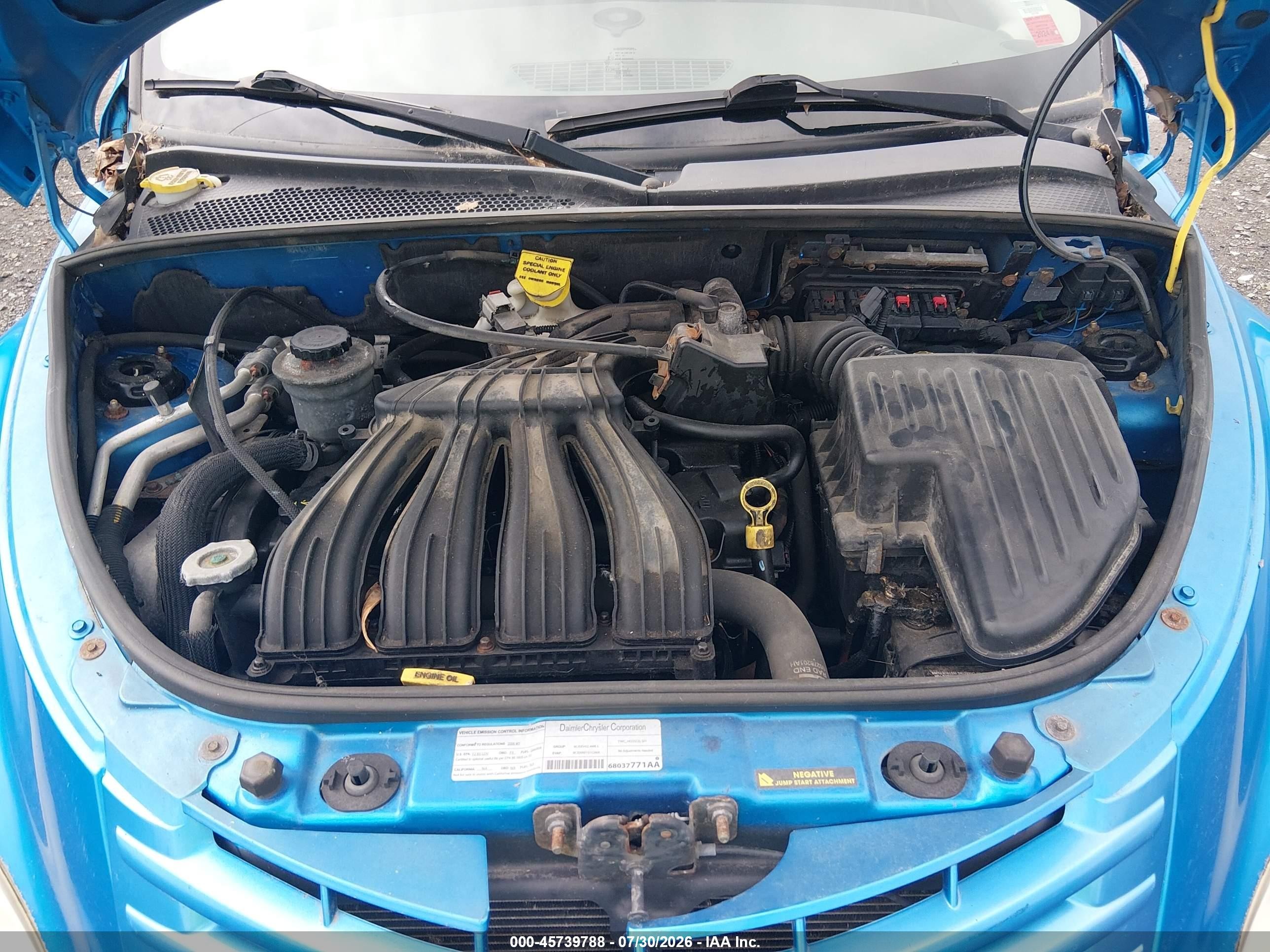 2008 Chrysler Pt Cruiser Lx Синий vin: 3A8FY48B88T115470