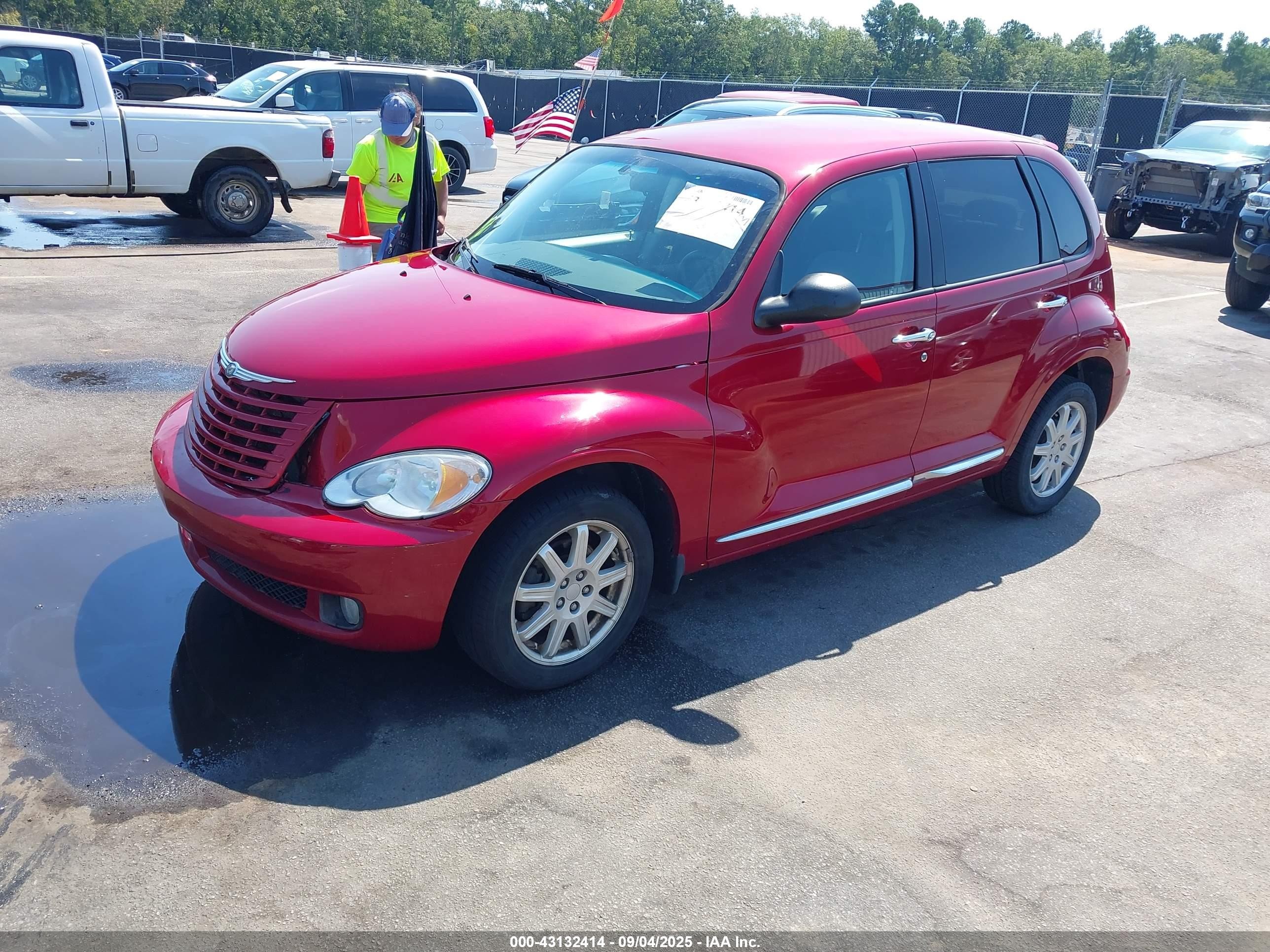 2009 Chrysler Pt Cruiser Touring Красный vin: 3A8FY58949T568621