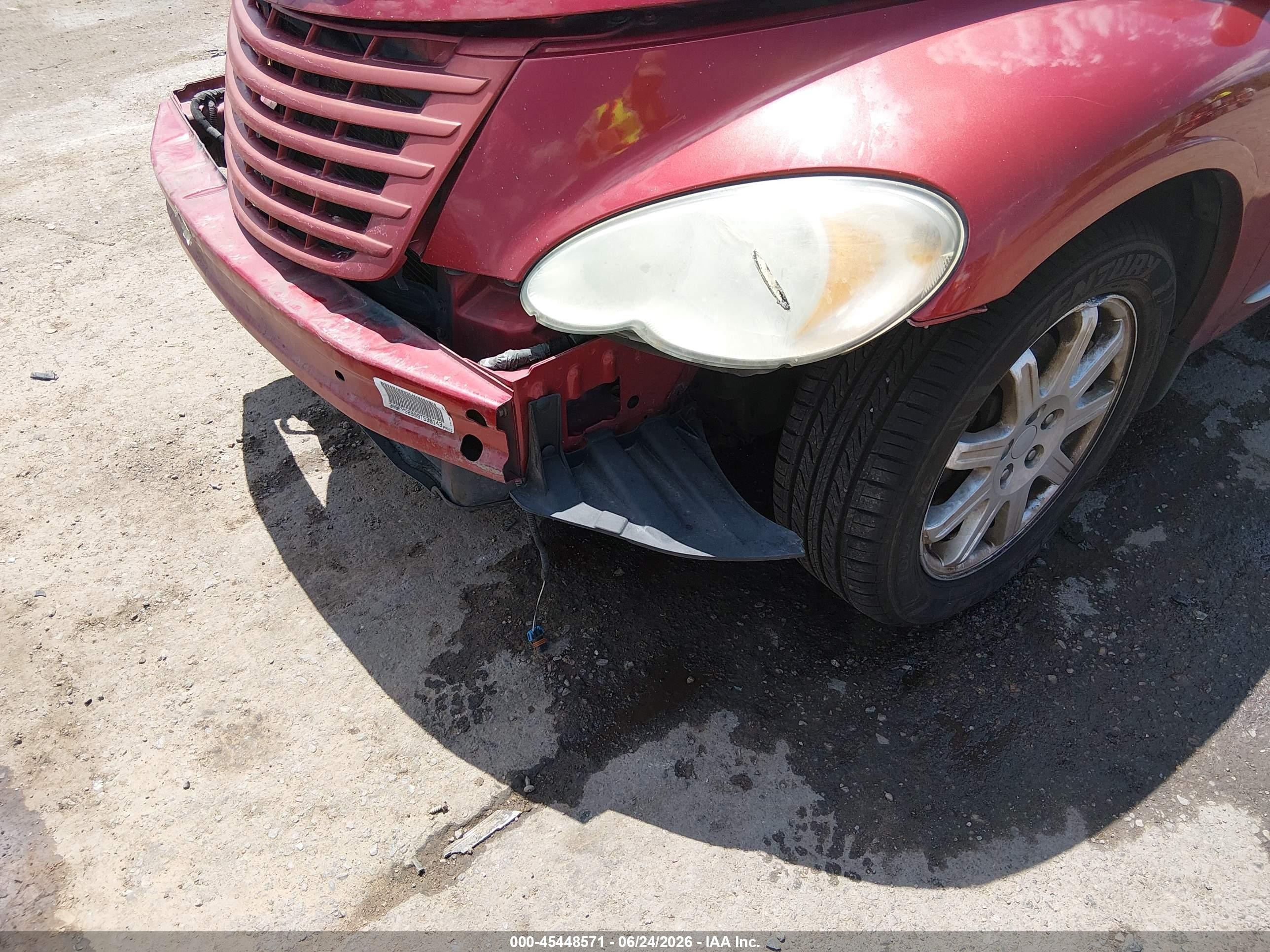 2009 Chrysler Pt Cruiser Touring Red vin: 3A8FY58999T538143