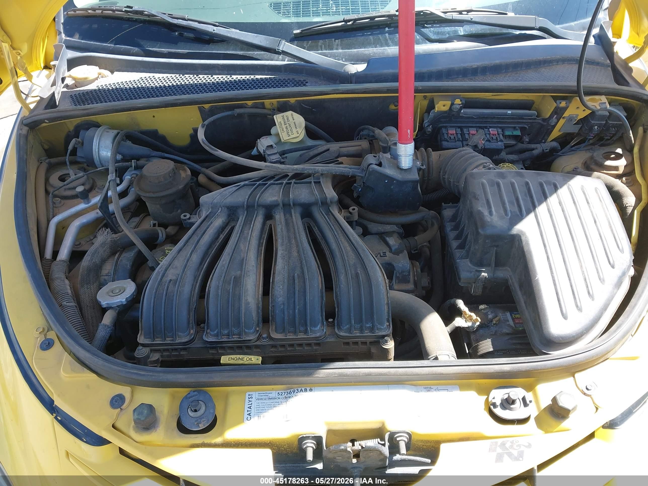 2006 Chrysler Pt Cruiser Touring Yellow vin: 3A8FY58B26T258210