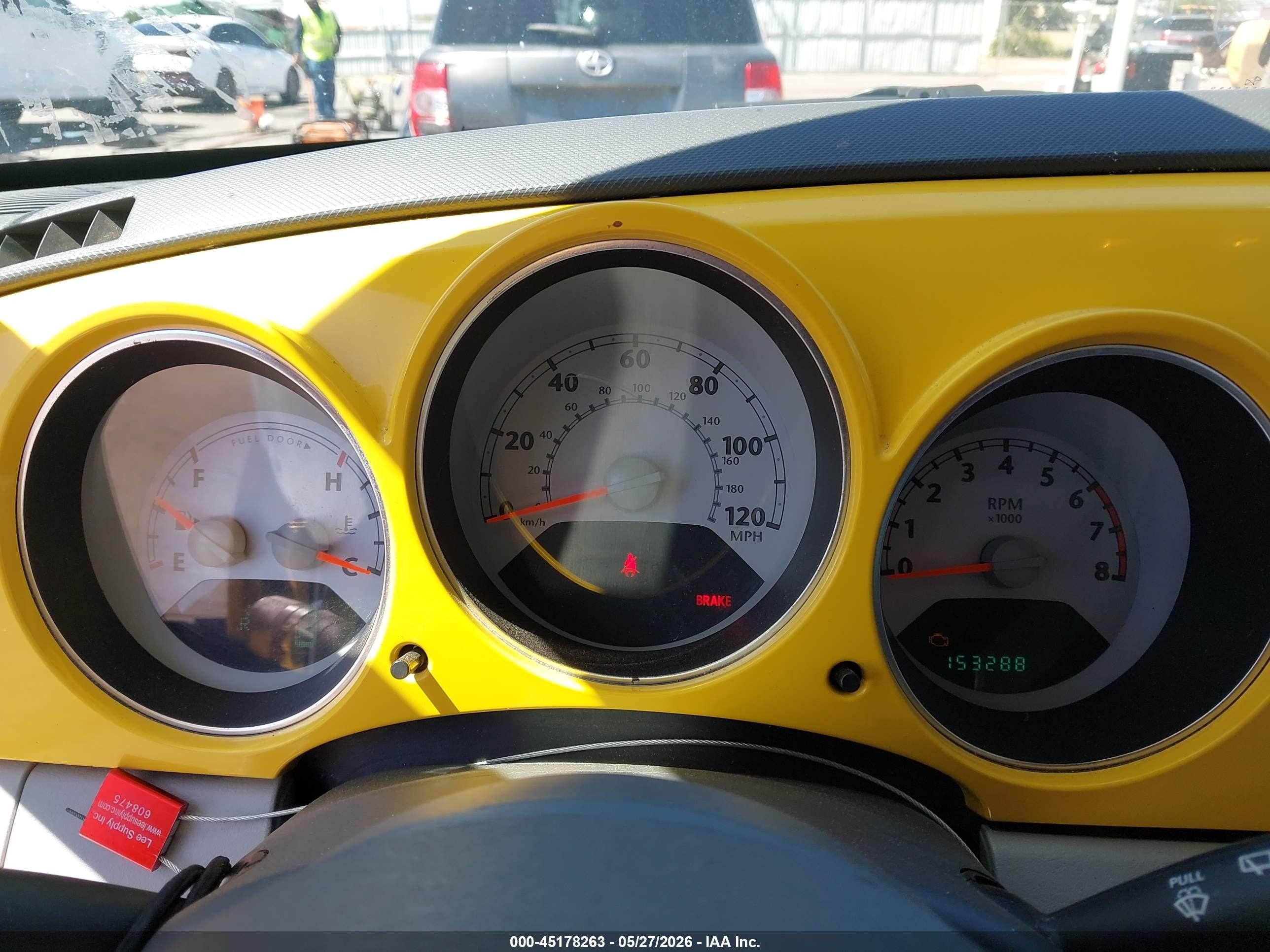 2006 Chrysler Pt Cruiser Touring Yellow vin: 3A8FY58B26T258210