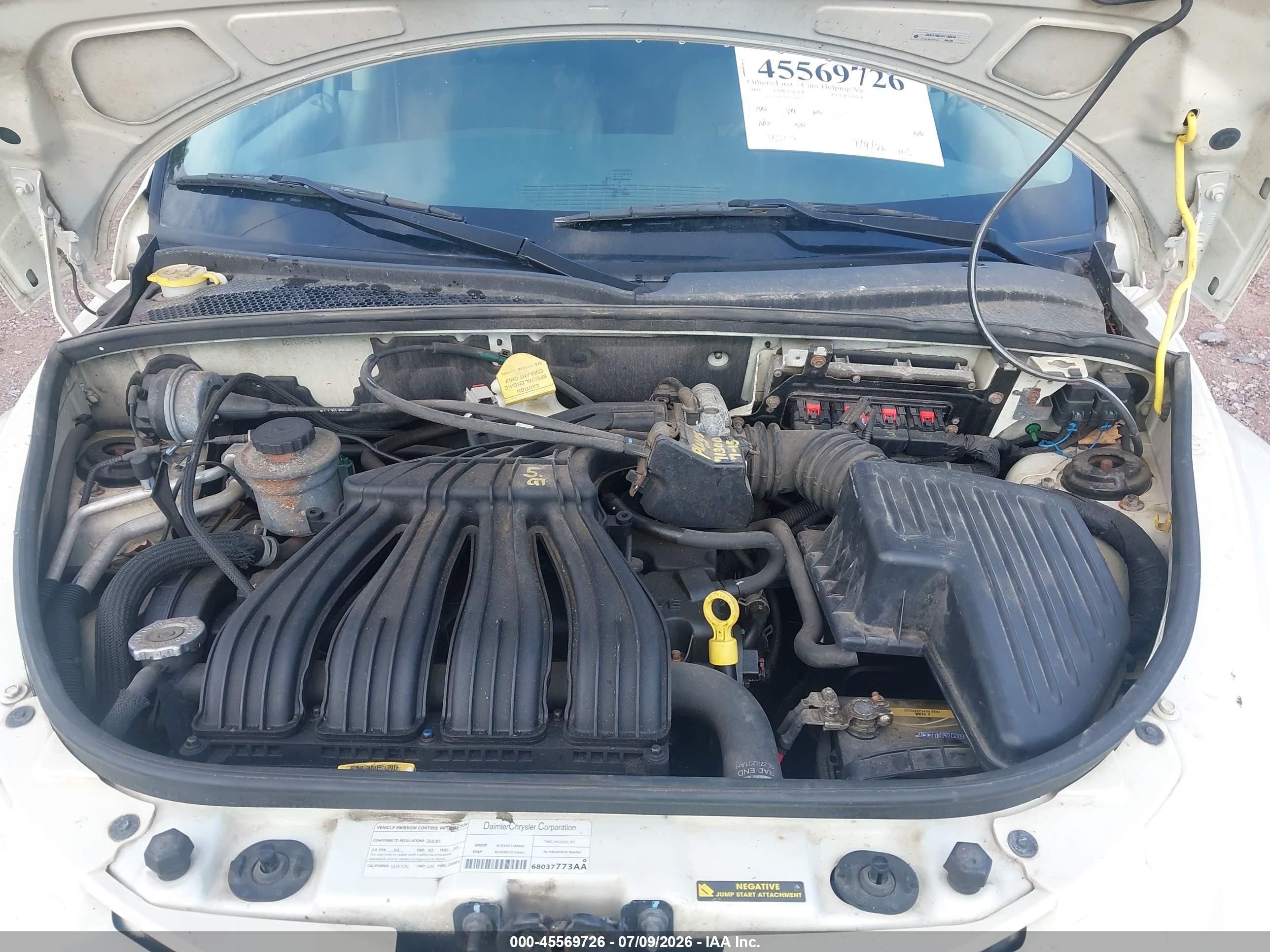 2008 Chrysler Pt Cruiser Touring White vin: 3A8FY58B28T150849