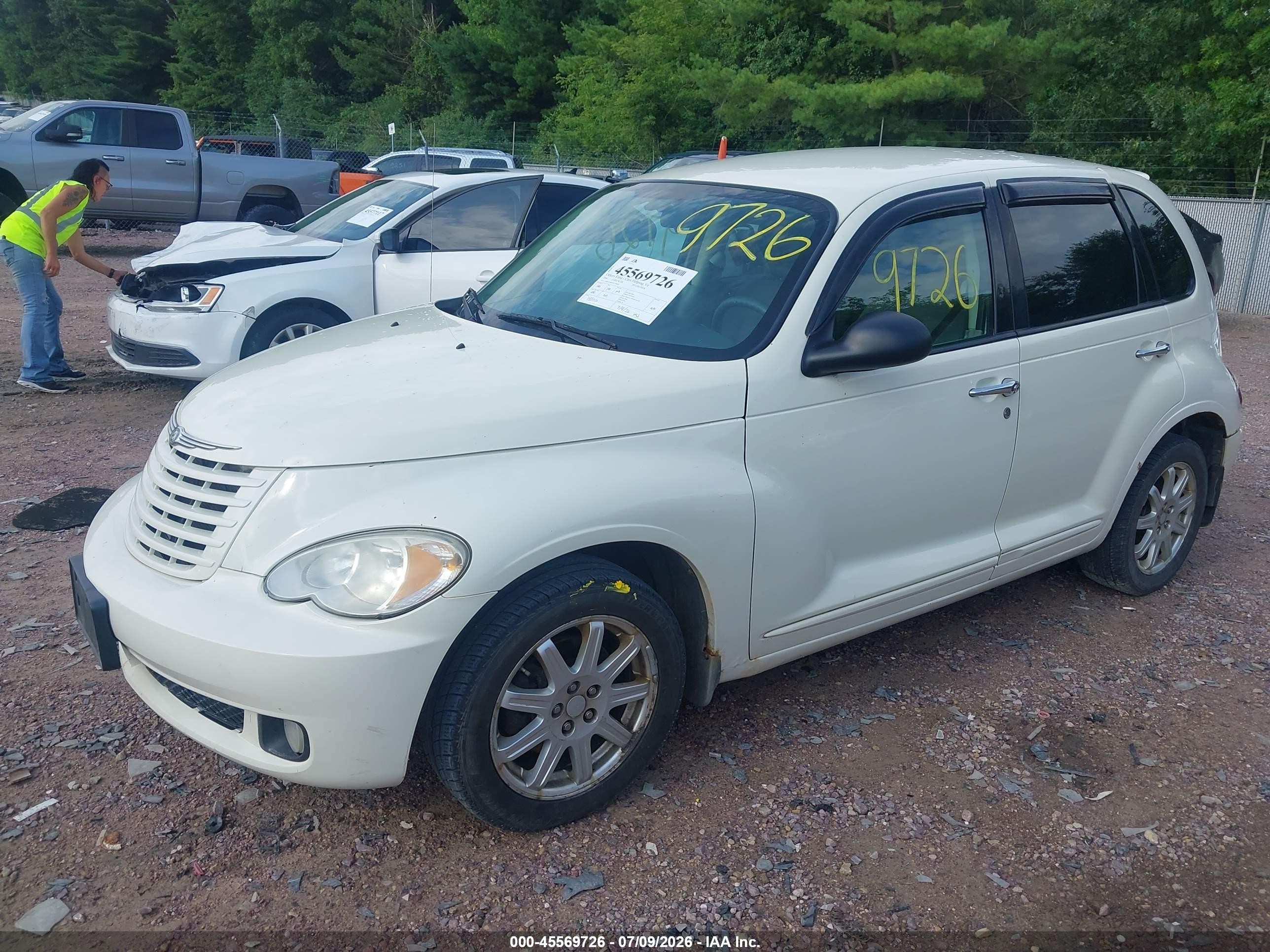 2008 Chrysler Pt Cruiser Touring White vin: 3A8FY58B28T150849
