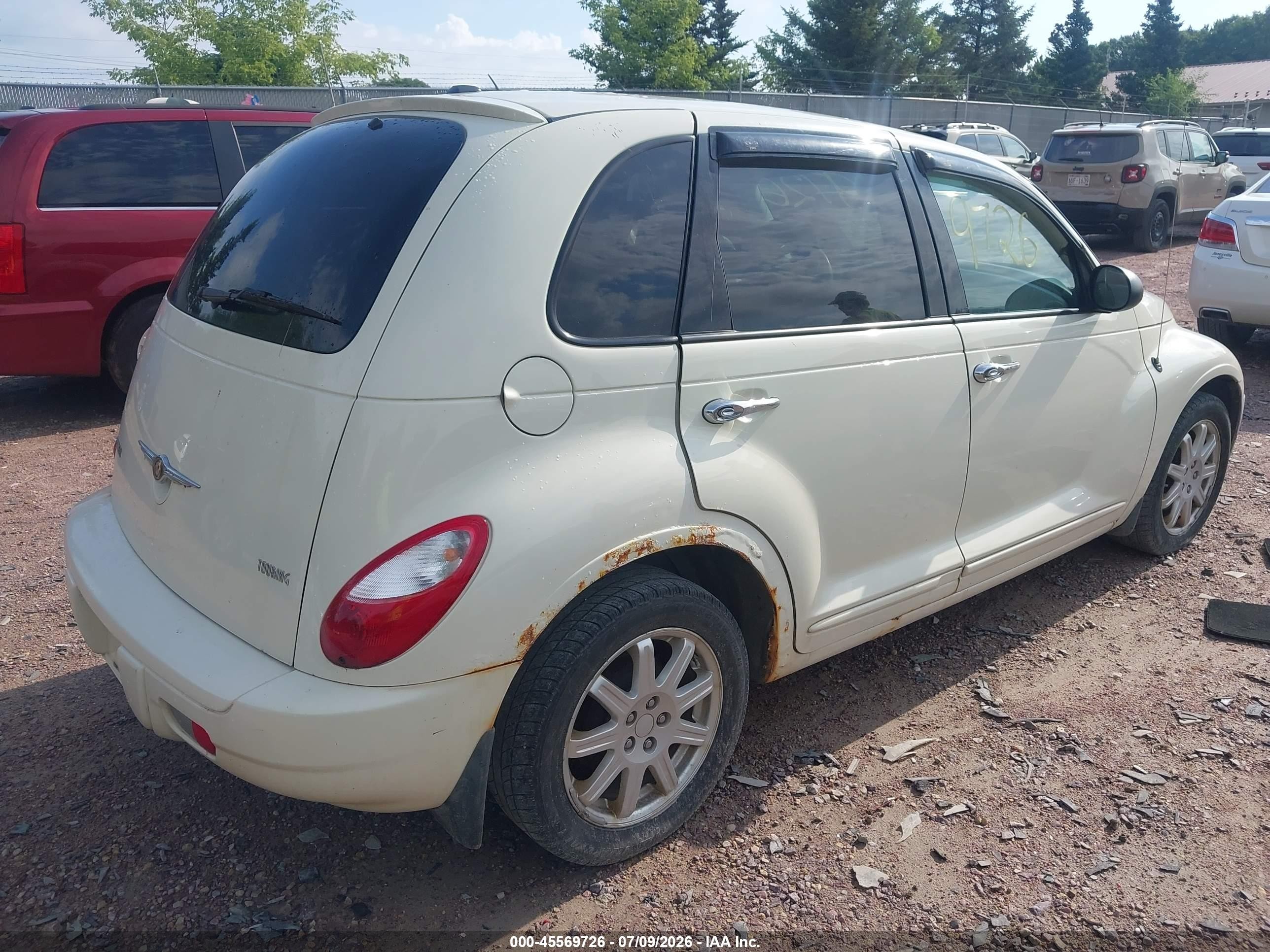 2008 Chrysler Pt Cruiser Touring White vin: 3A8FY58B28T150849